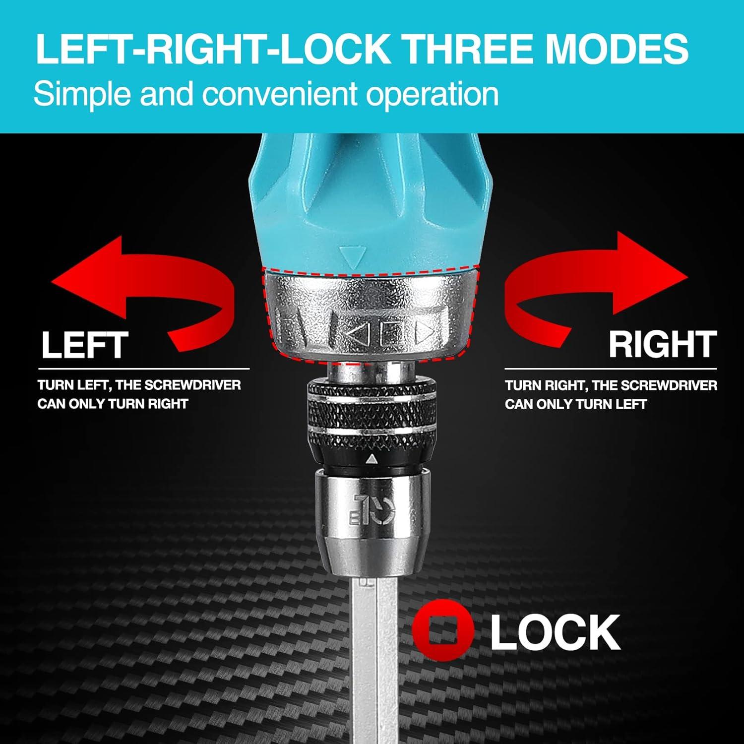Juego de Destornilladores de Carraca 2 Piezas DURATECH 12 en 1