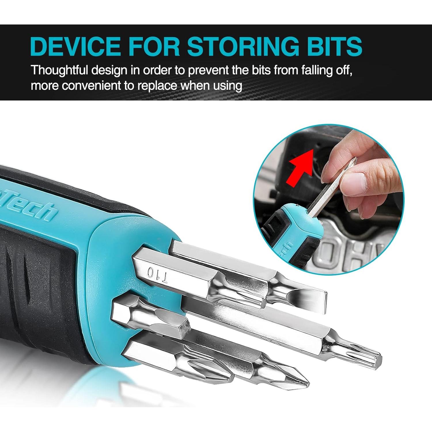 Juego de Destornilladores de Carraca 2 Piezas DURATECH 12 en 1