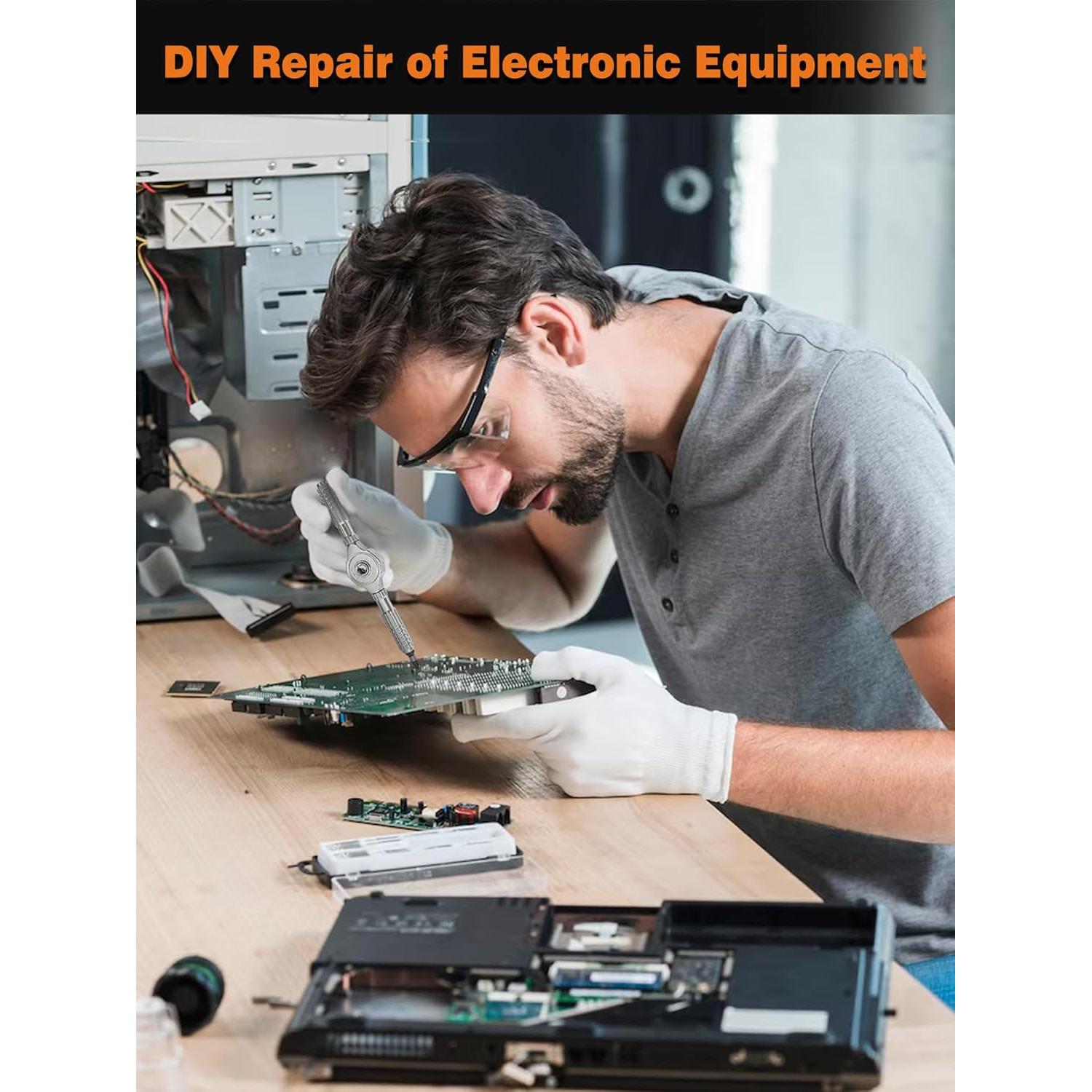 Juego de Destornilladores Magnéticos 40 en 1 Whtawtaw con Mango Desmontable