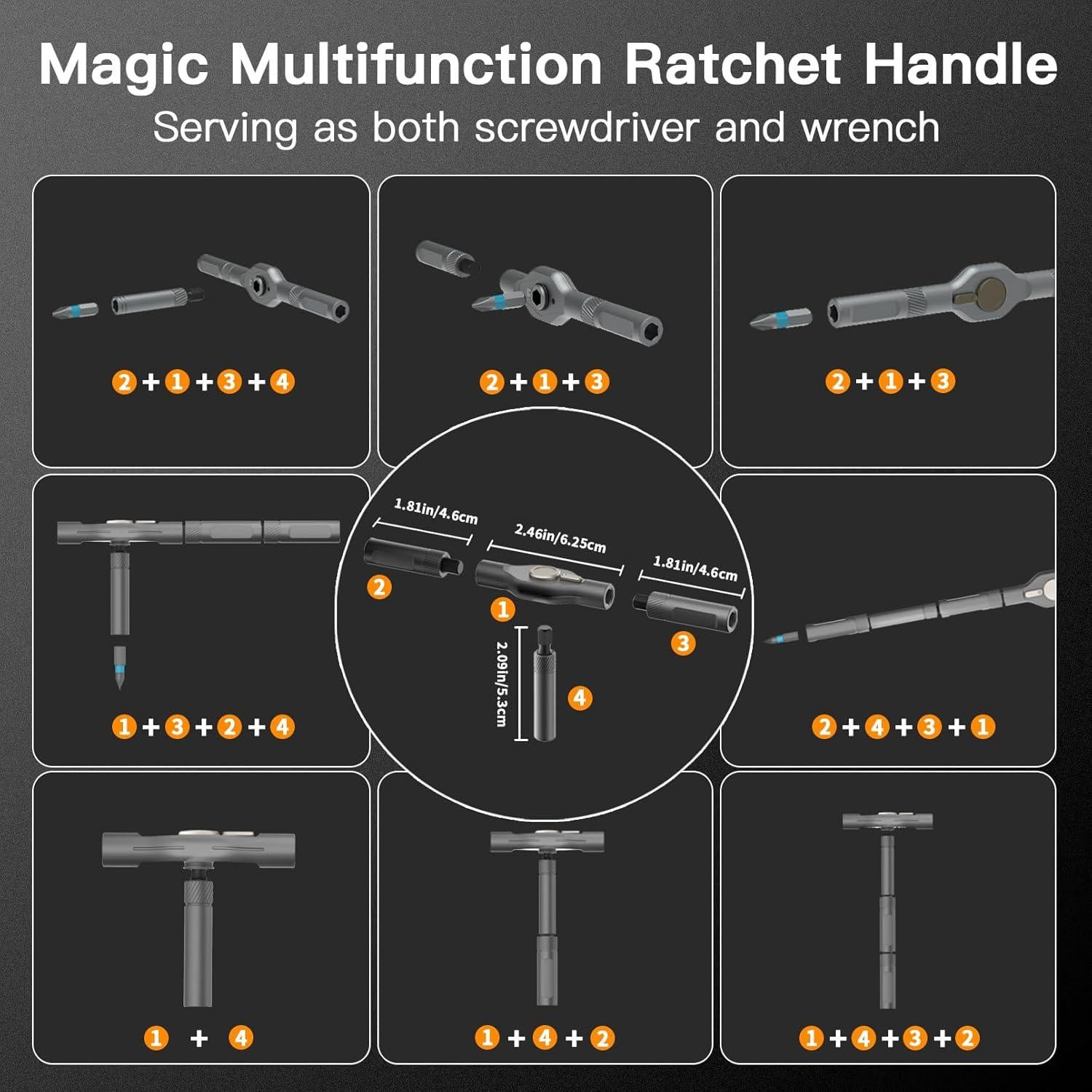 Juego de Destornilladores Magnéticos 42 Piezas Faireach
