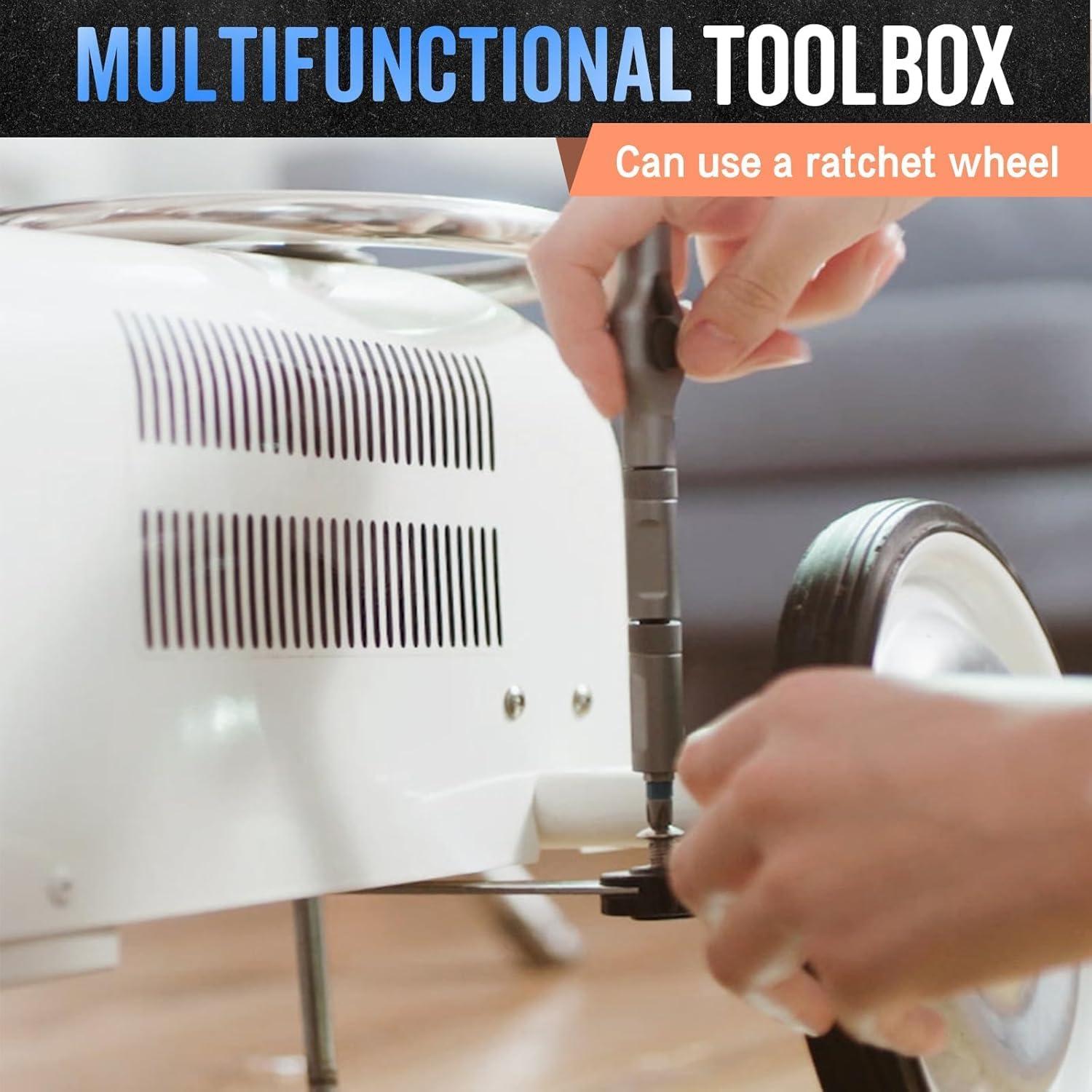 Juego de Destornillador Magnético 24 en 1 AULCTR Ergonómico