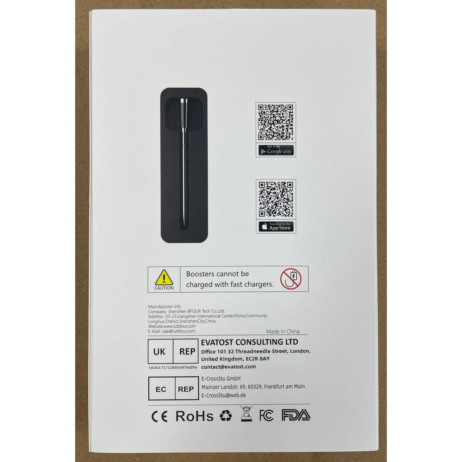 Termómetro de Carne Digital Inalámbrico BFOUR BF-30 PRO 100% Impermeable