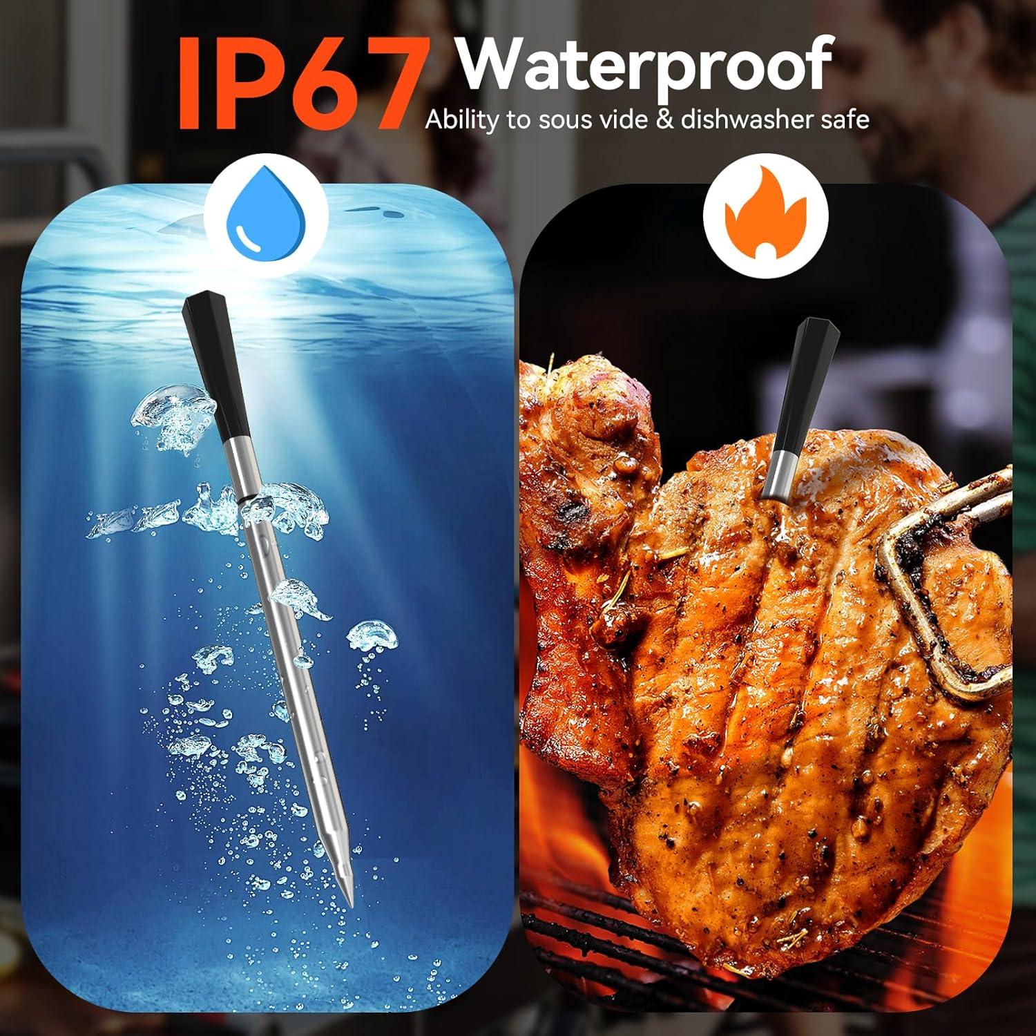 Termómetro de Carne Inalámbrico JUELICH Bluetooth 250m Precisión