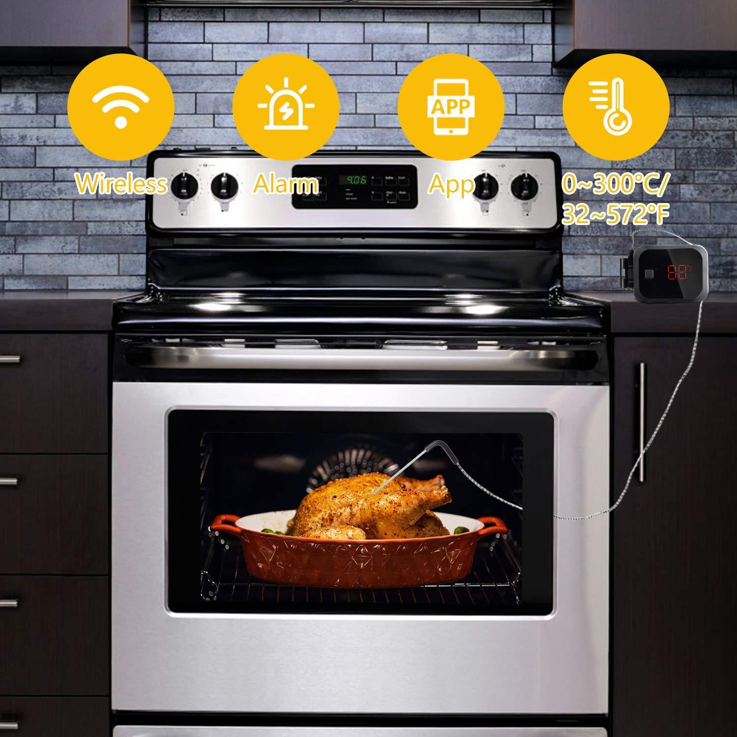 Termómetro Digital Inalámbrico Inkbird IBT-2X con 2 Sondas