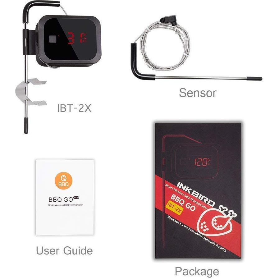 Termómetro Digital Inalámbrico Inkbird IBT-2X con 2 Sondas