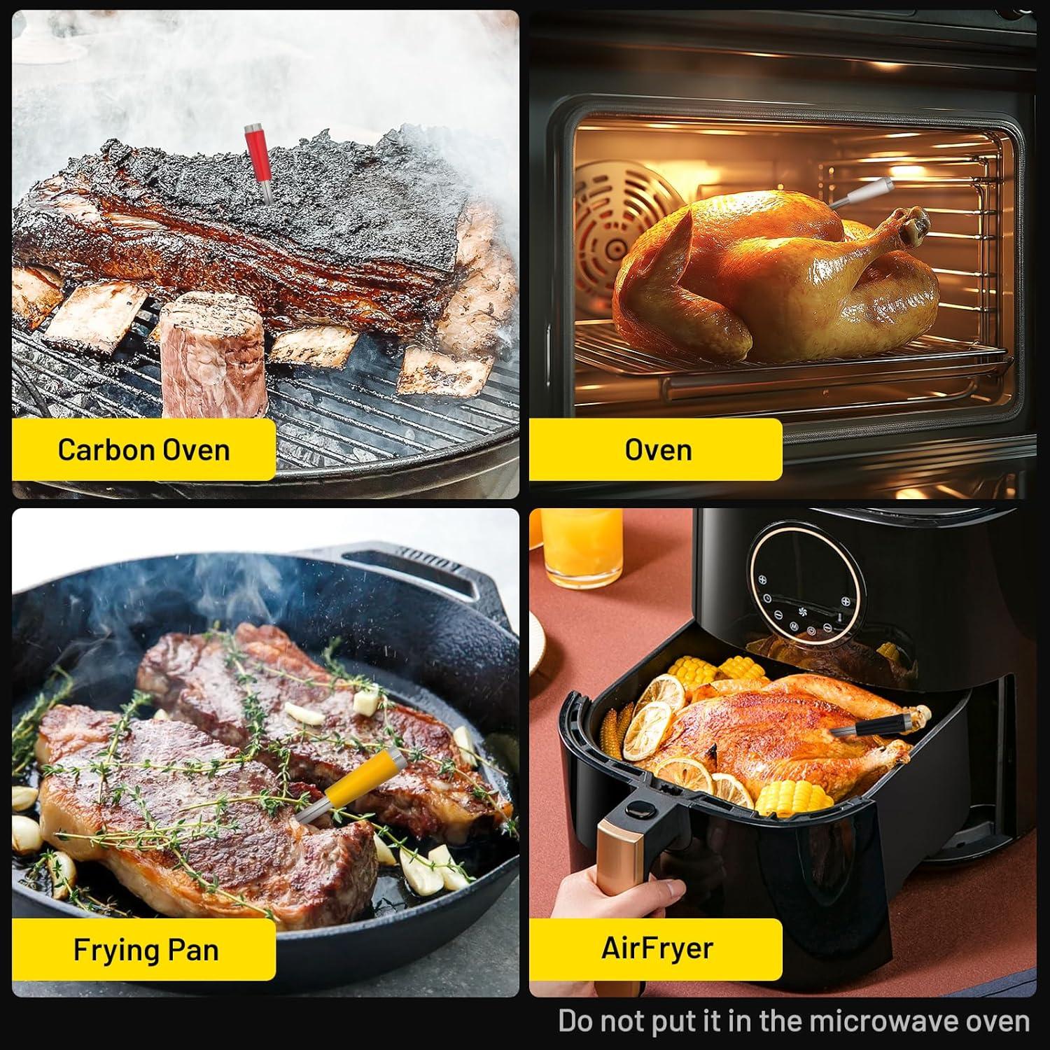 Termómetro de Carne Inalámbrico AIBBQLIFE A8 con 4 Probes