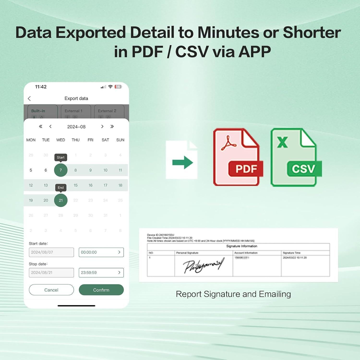 Grabador de Datos de Temperatura y Humedad Freshliance TH30R-I