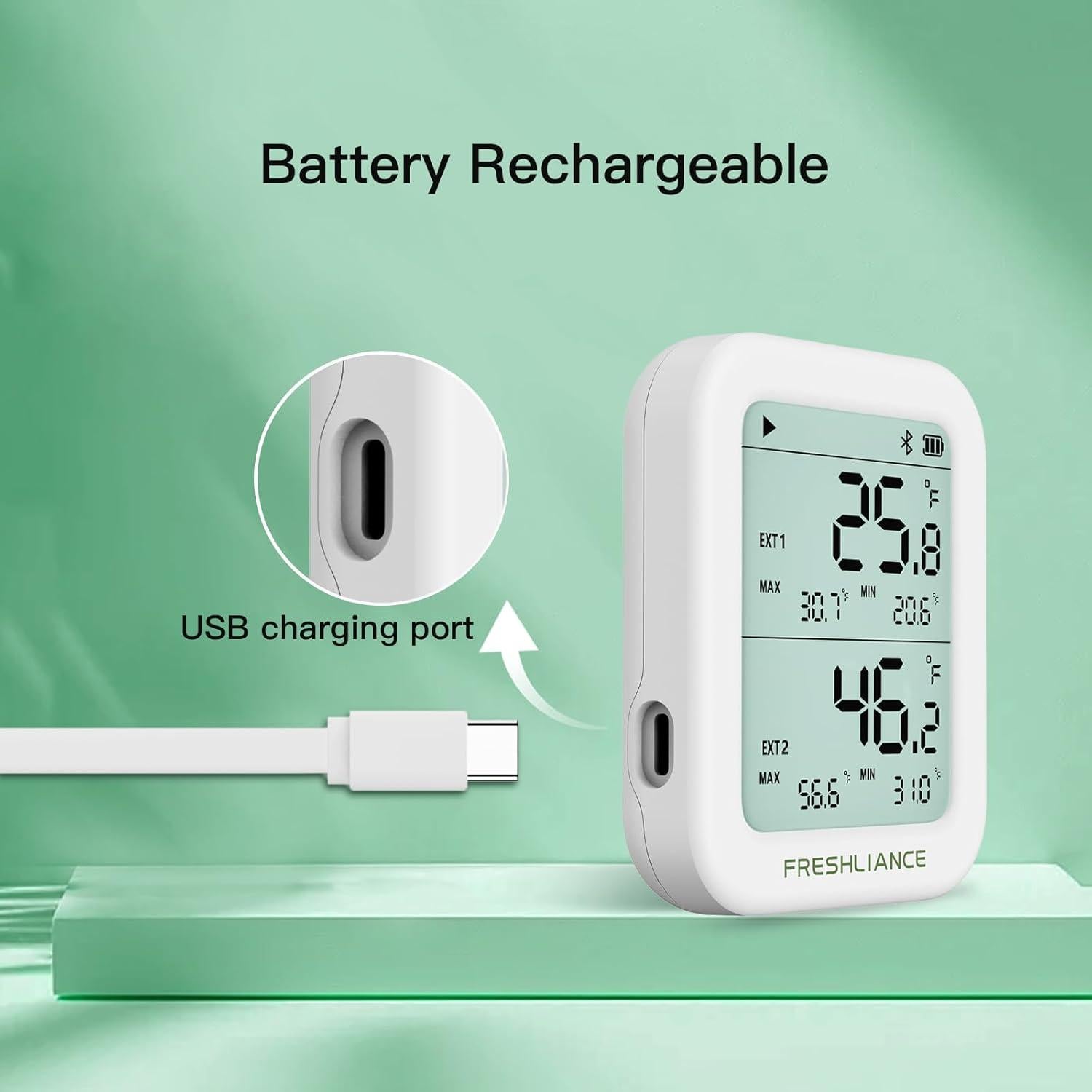 Grabador de Datos de Temperatura y Humedad Freshliance TH30R-I