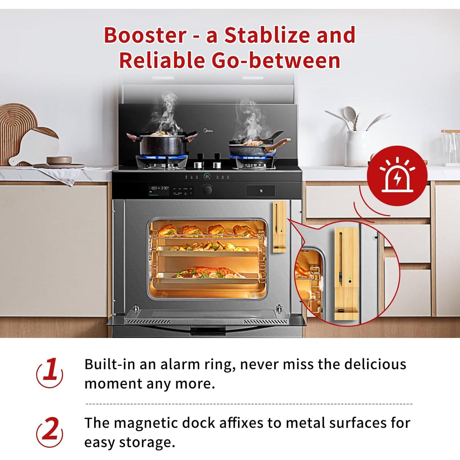 Termómetro de Carne Inalámbrico KHSUIN BBQ3 Bluetooth 700FT