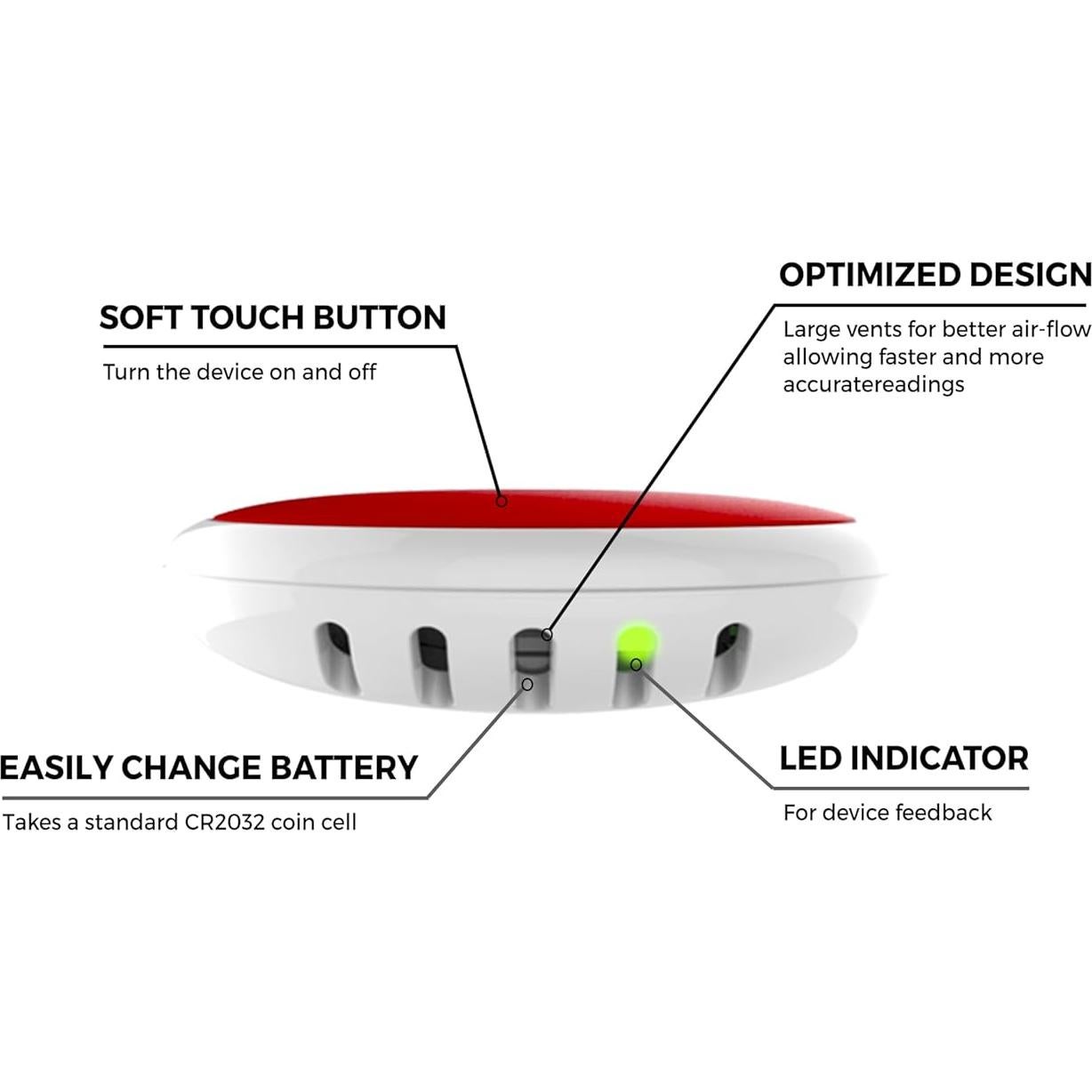 Sensor y Registrador de Temperatura Inalámbrico Blue Maestro Disc Maxi