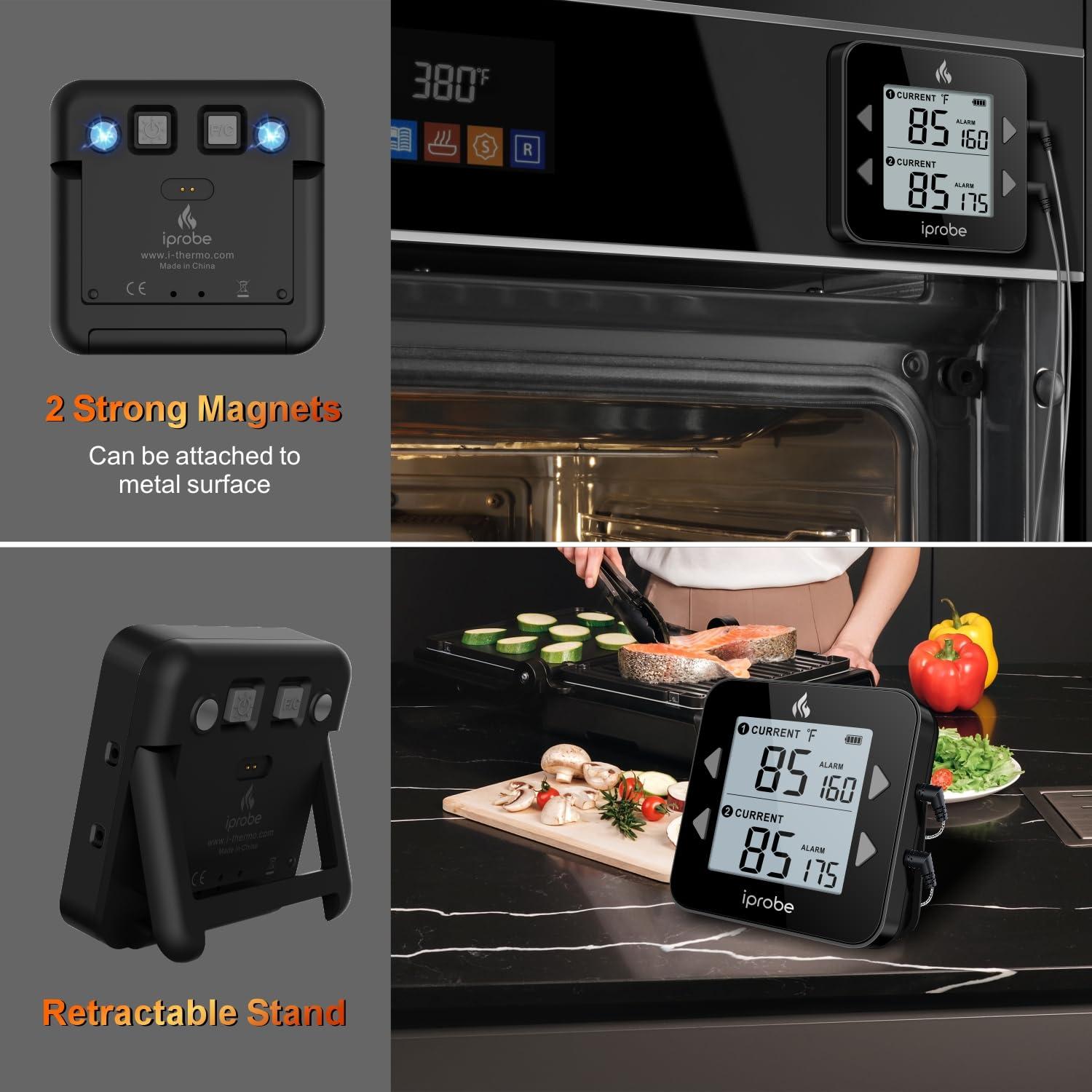 Termómetro Digital de Carne Babik IP-31 Doble Sonda Impermeable