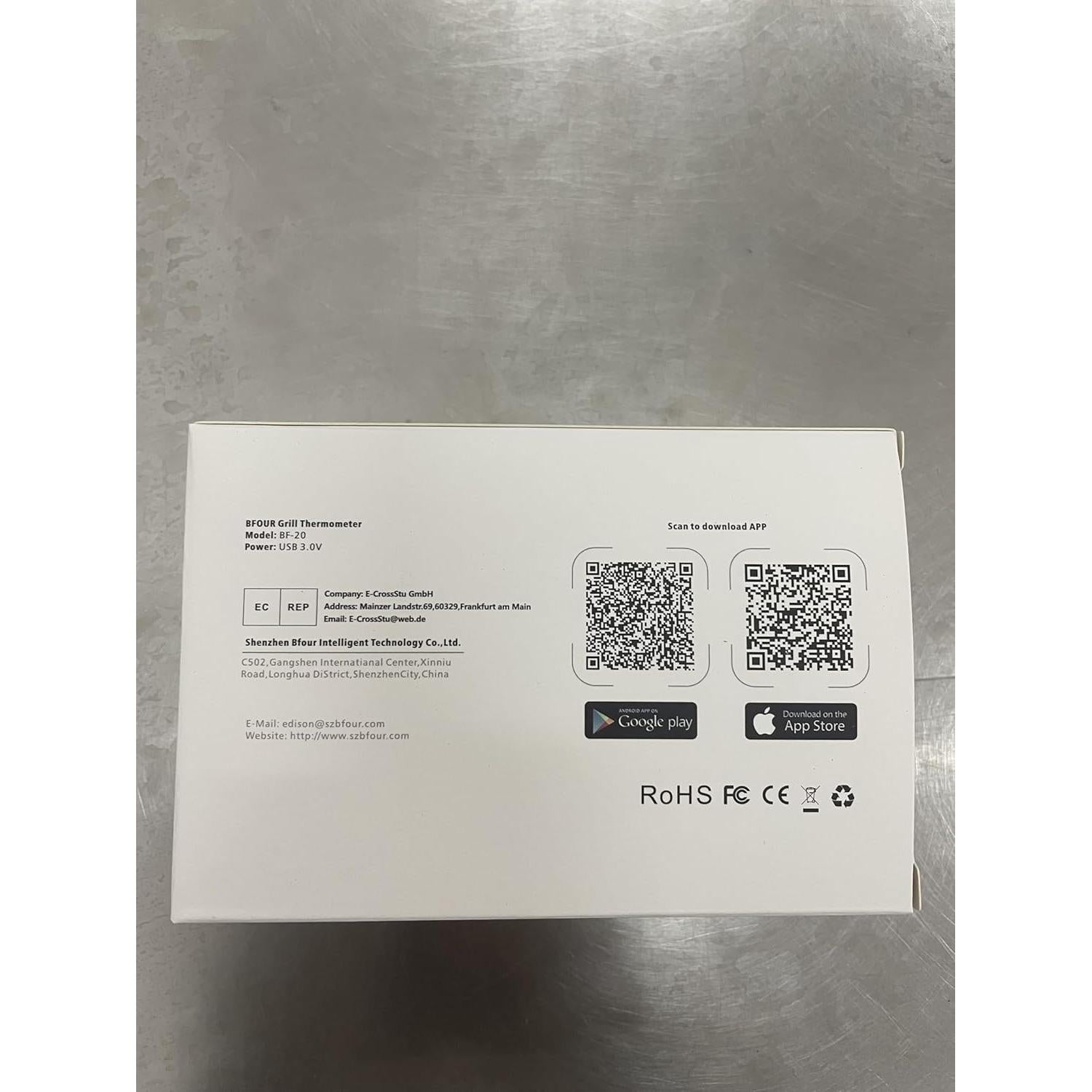 Termómetro Digital Inalámbrico BFOUR para Carne Doble Sonda