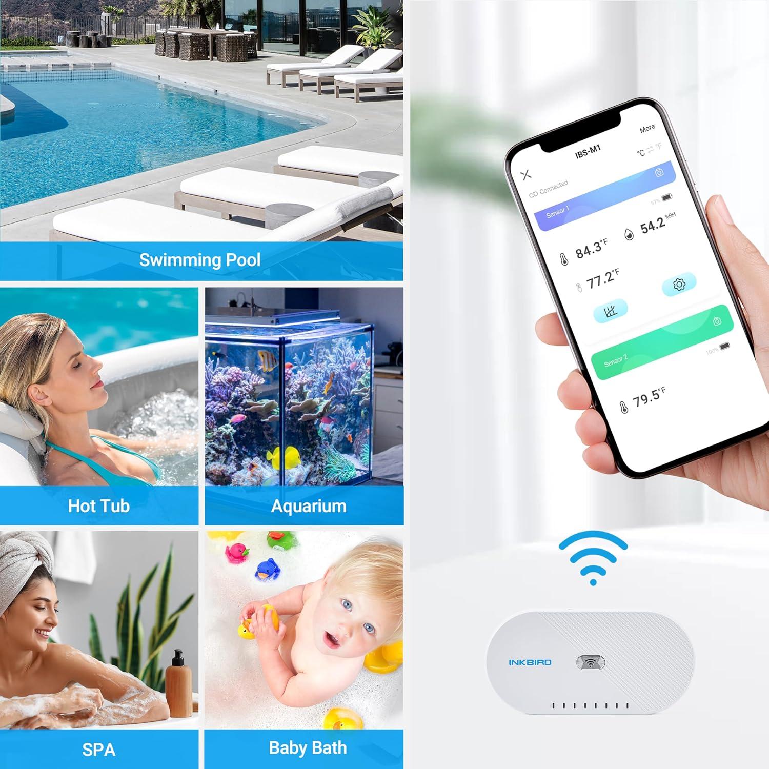 Termómetro Inalámbrico para Piscina INKBIRD con WiFi y APP