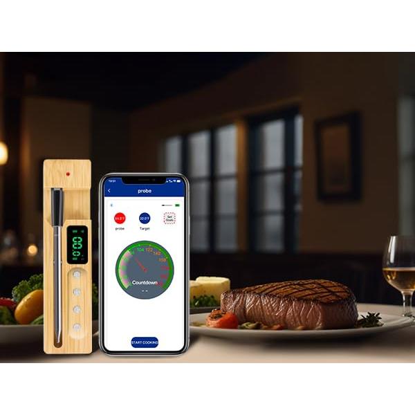 Termómetro de Carne Inalámbrico FodoTherm con Sonda y Alarma