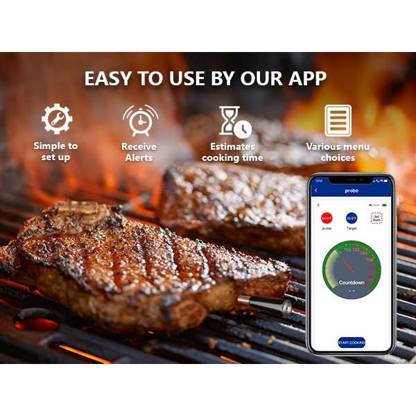 Termómetro de Carne Inalámbrico FodoTherm con Sonda y Alarma