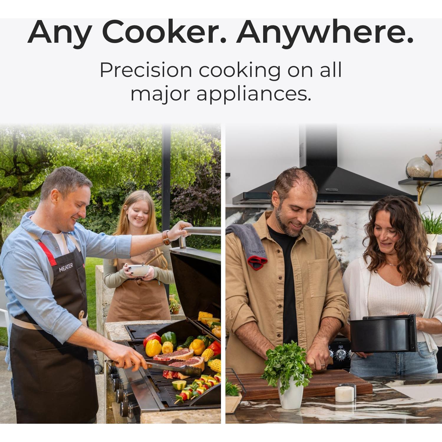 Termómetro Digital Inalámbrico MEATER Plus con Guantes y Abrebotellas