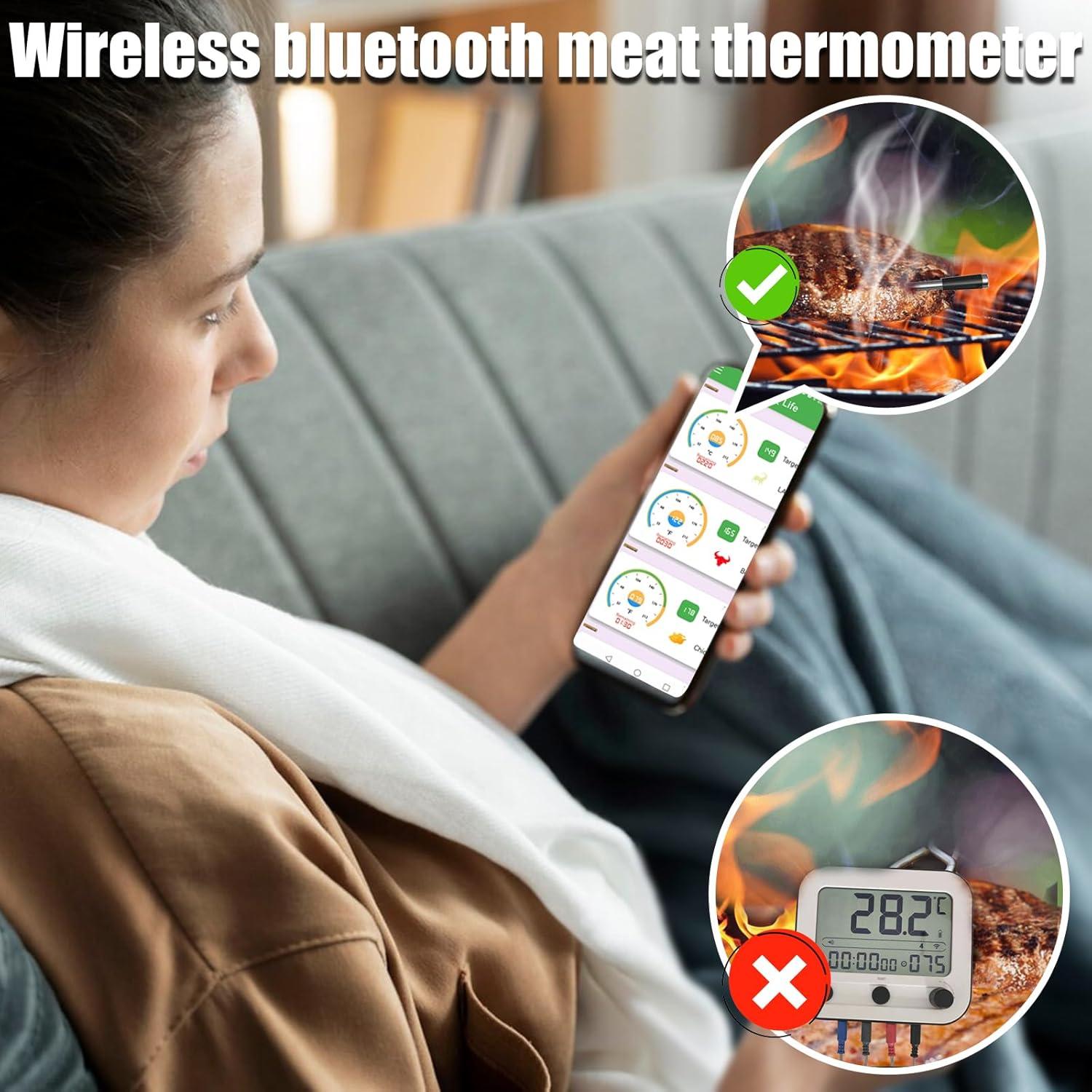 Termómetro de Carne Inalámbrico Bluetooth MOFINO X5 172m