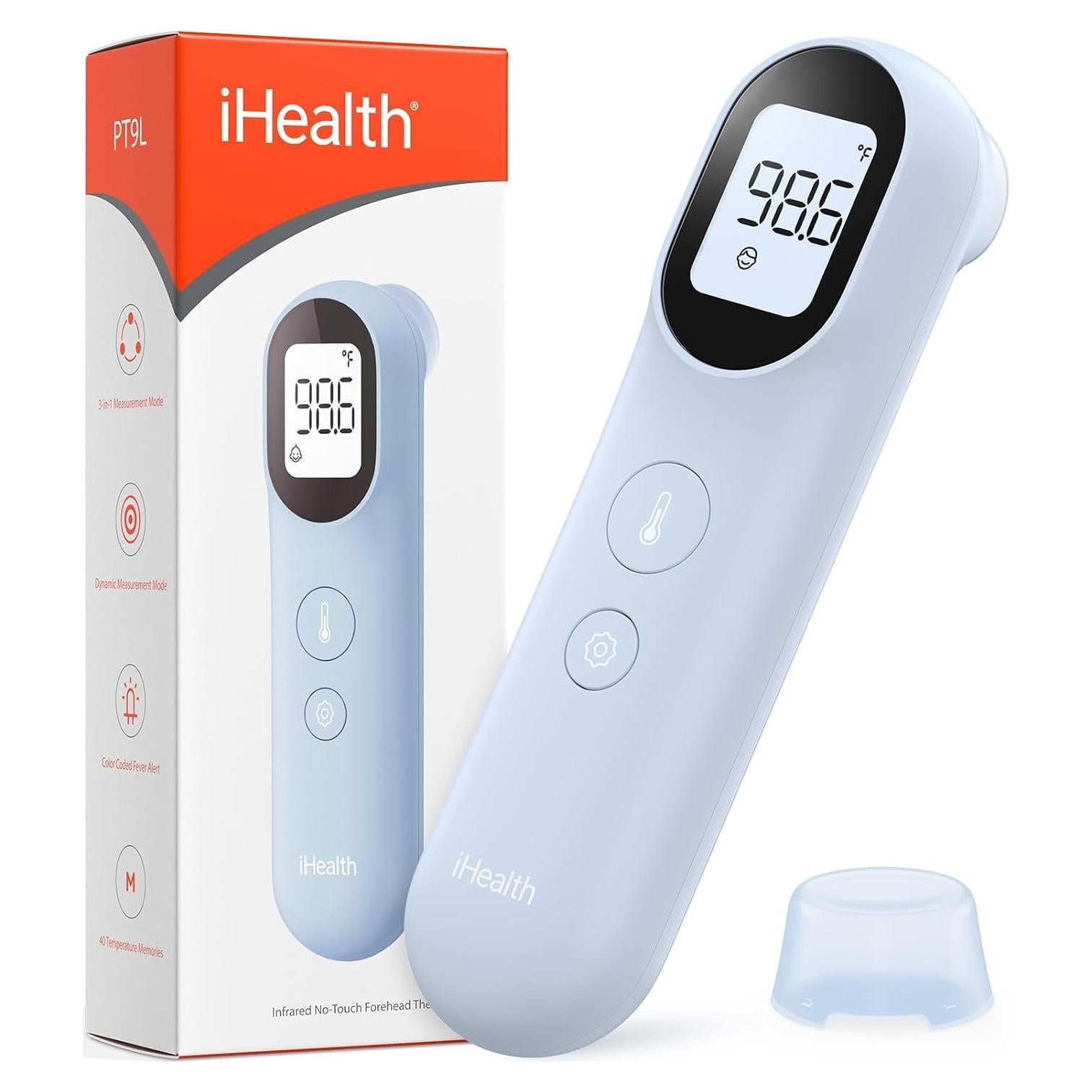 Termómetro Digital Infrarrojo iHealth PT9L 3-en-1 para Adultos y Niños