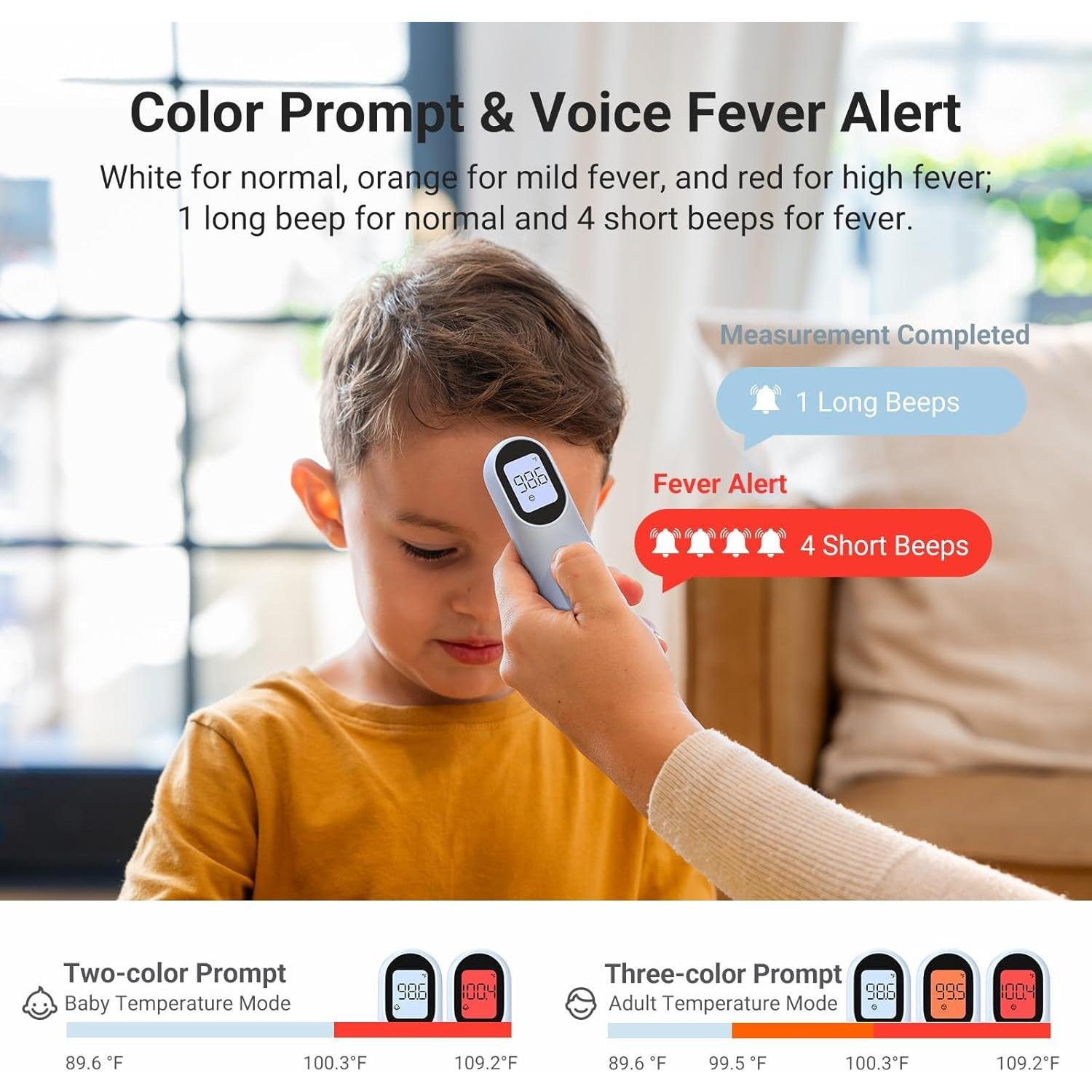 Termómetro Digital Infrarrojo iHealth PT9L 3-en-1 para Adultos y Niños