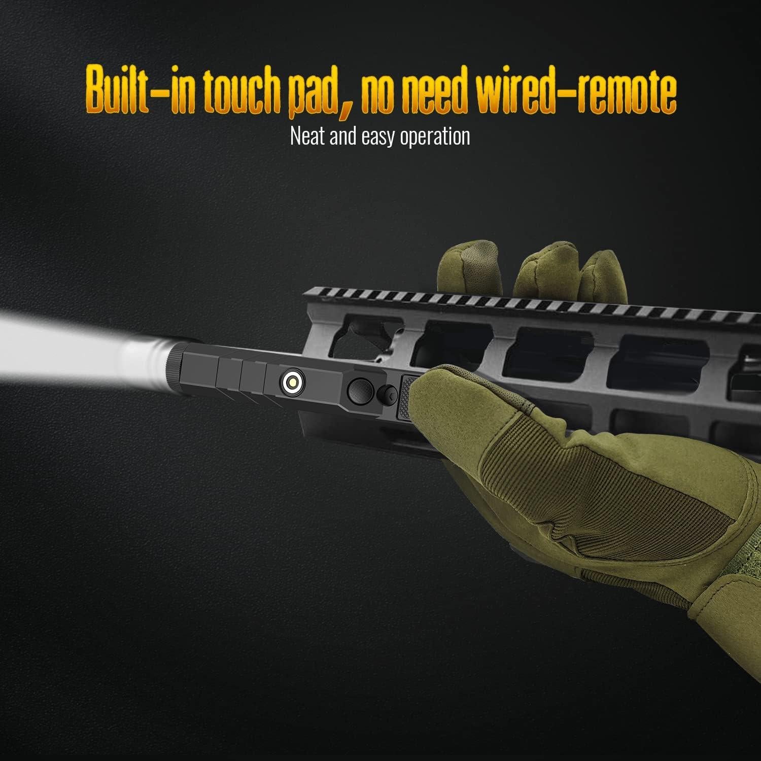 Linterna Táctica DEFENTAC 1600 Lúmenes Recargable M-Lok