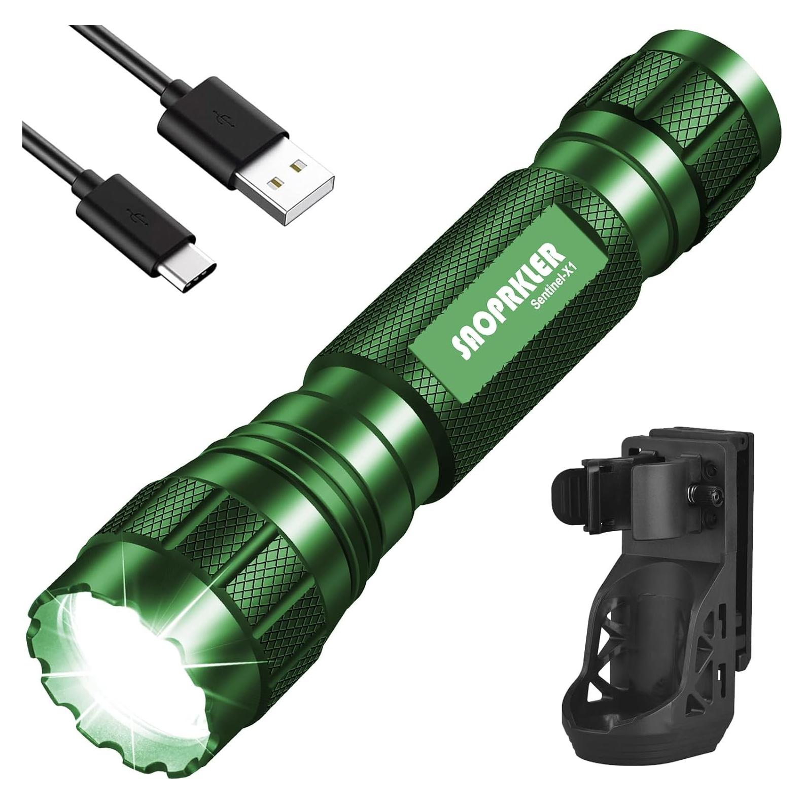 Linterna Táctica LED Sentinel-X1 1200 Lúmenes Verde IP68