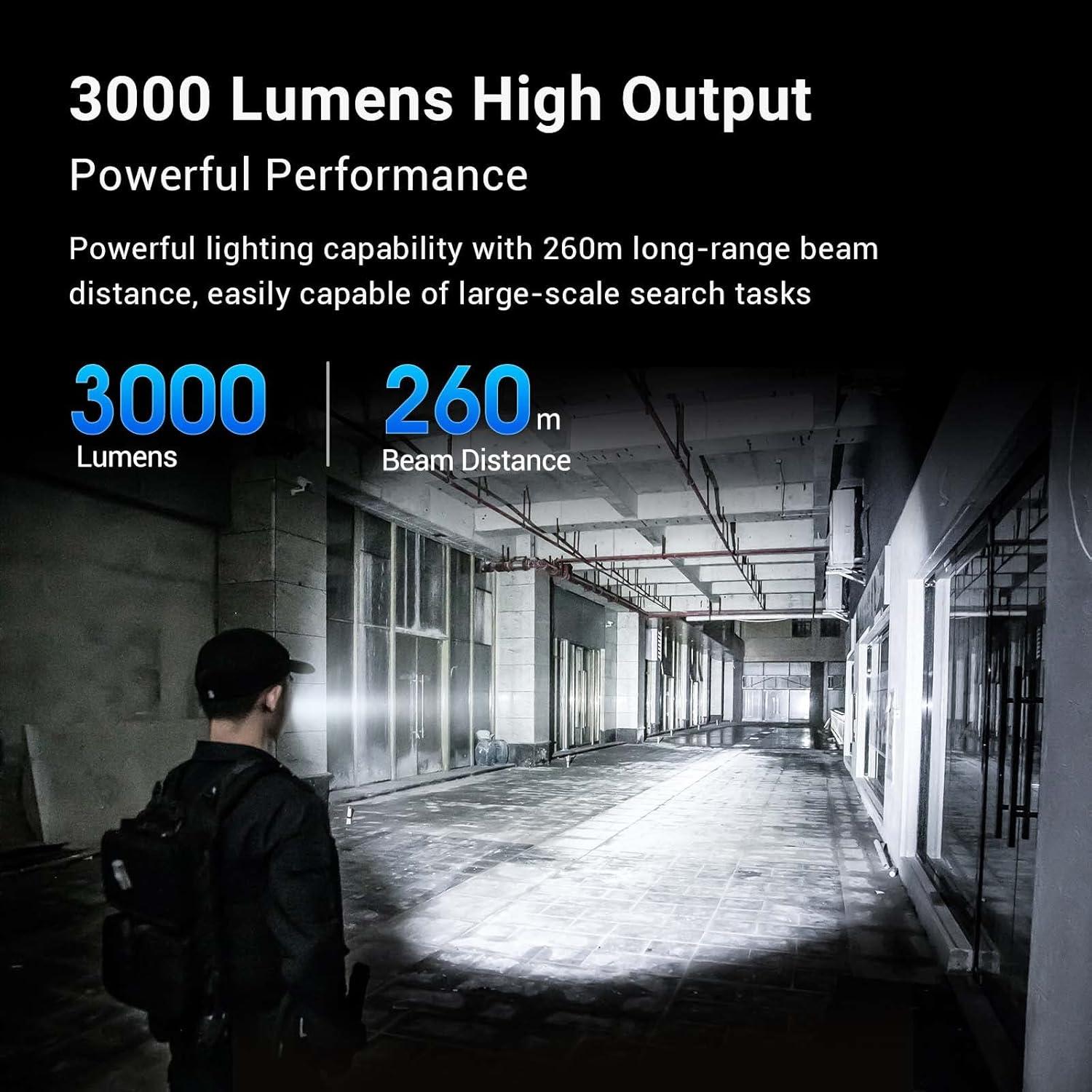 Linterna LED Nextorch P84 3000 Lúmenes Resistente al Agua