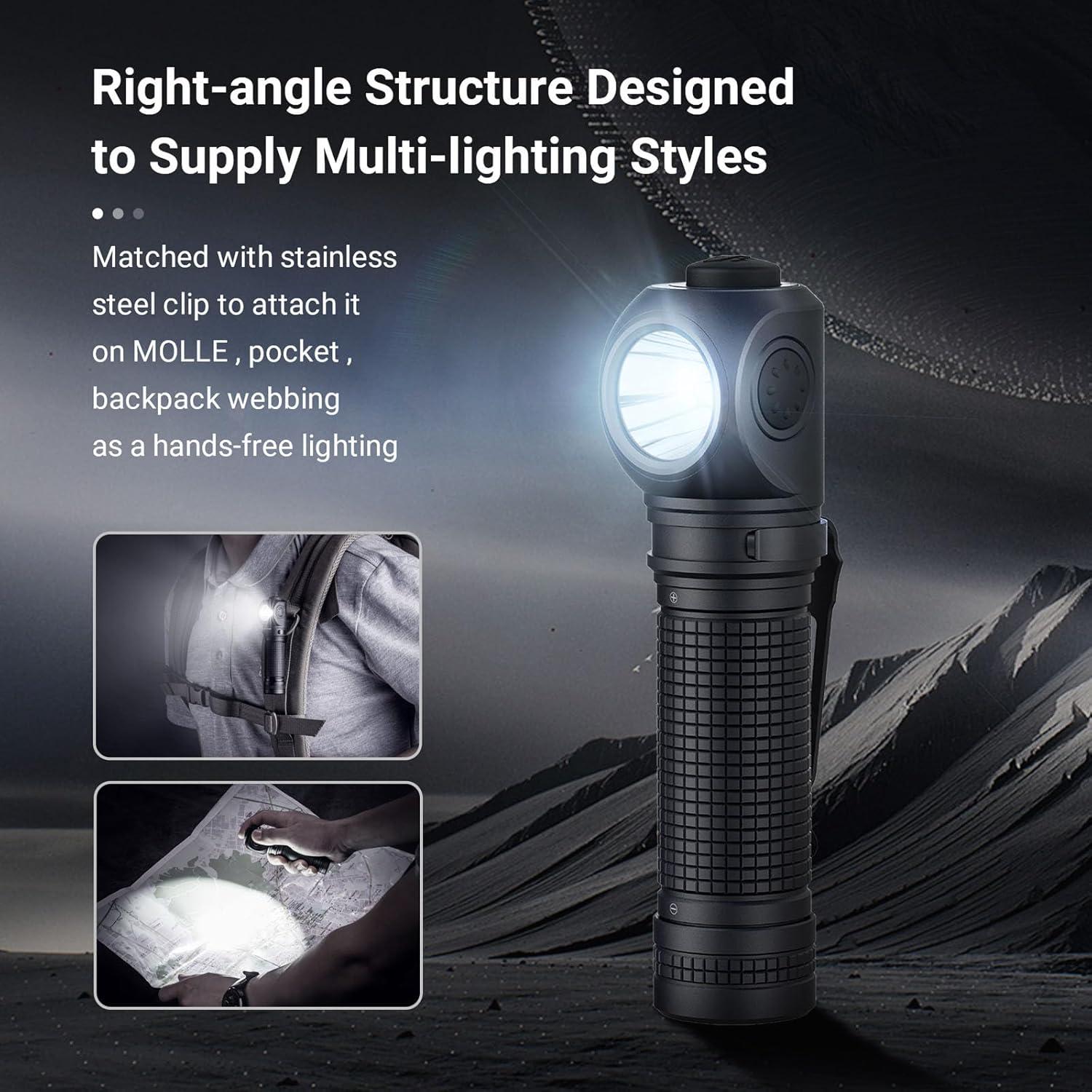 Linterna Táctica NEXTORCH P10 1400 Lúmenes IPX8 Recargable