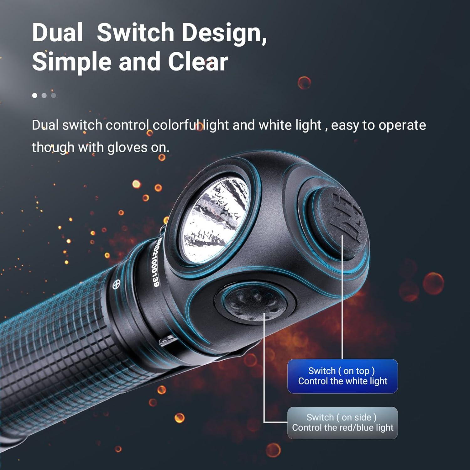 Linterna Táctica NEXTORCH P10 1400 Lúmenes IPX8 Recargable