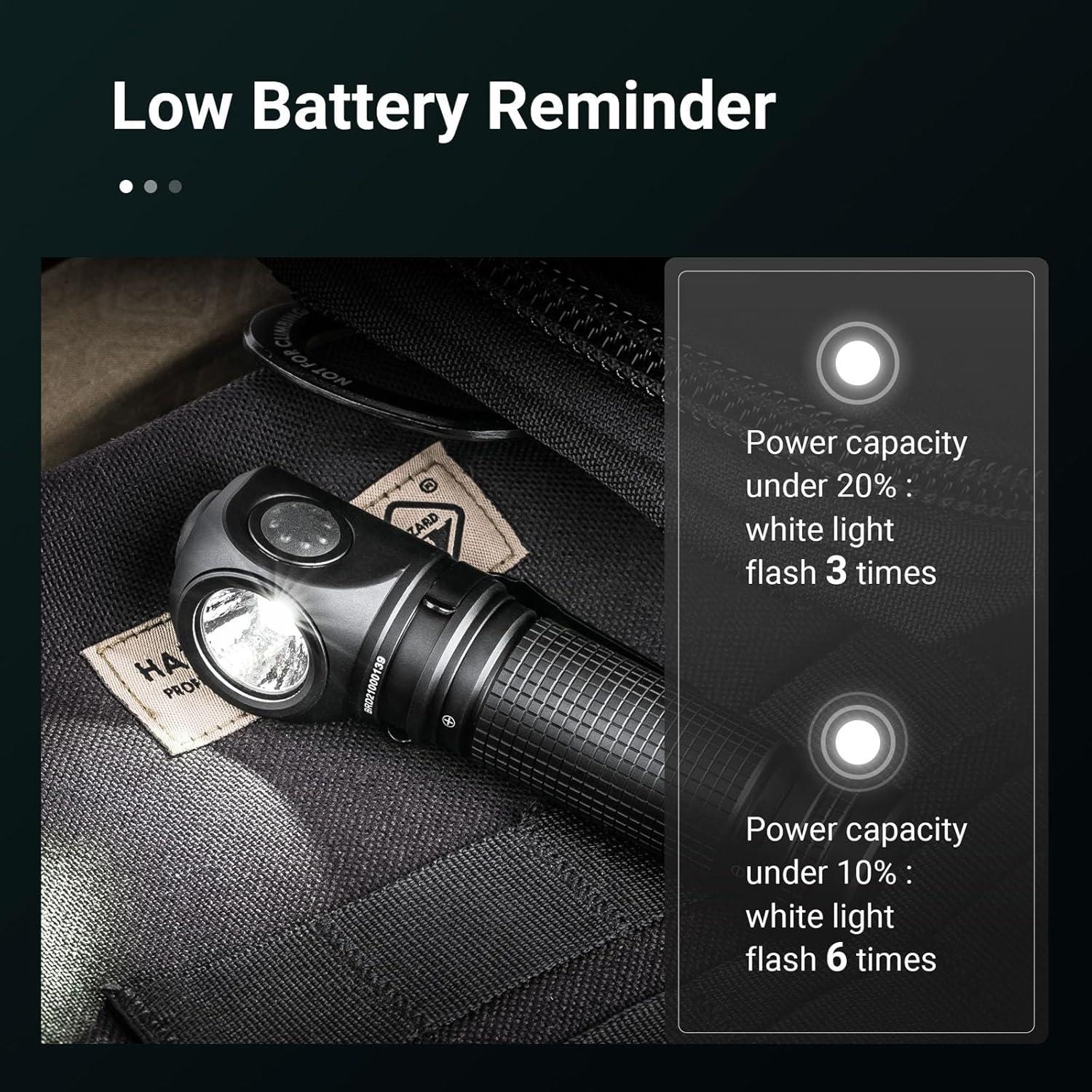 Linterna Táctica NEXTORCH P10 1400 Lúmenes IPX8 Recargable