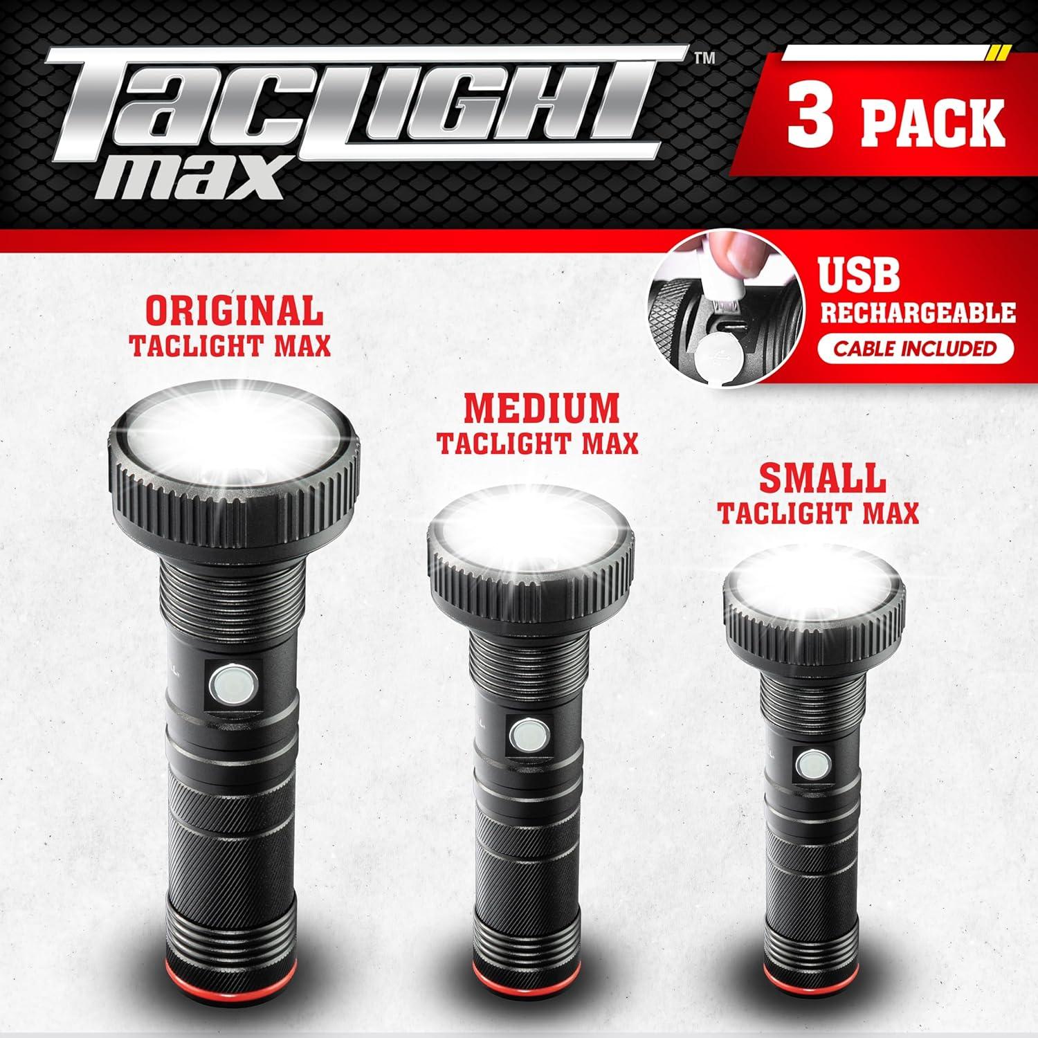 Linterna Táctica LED Recargable TacLight Max 500 Lúmenes