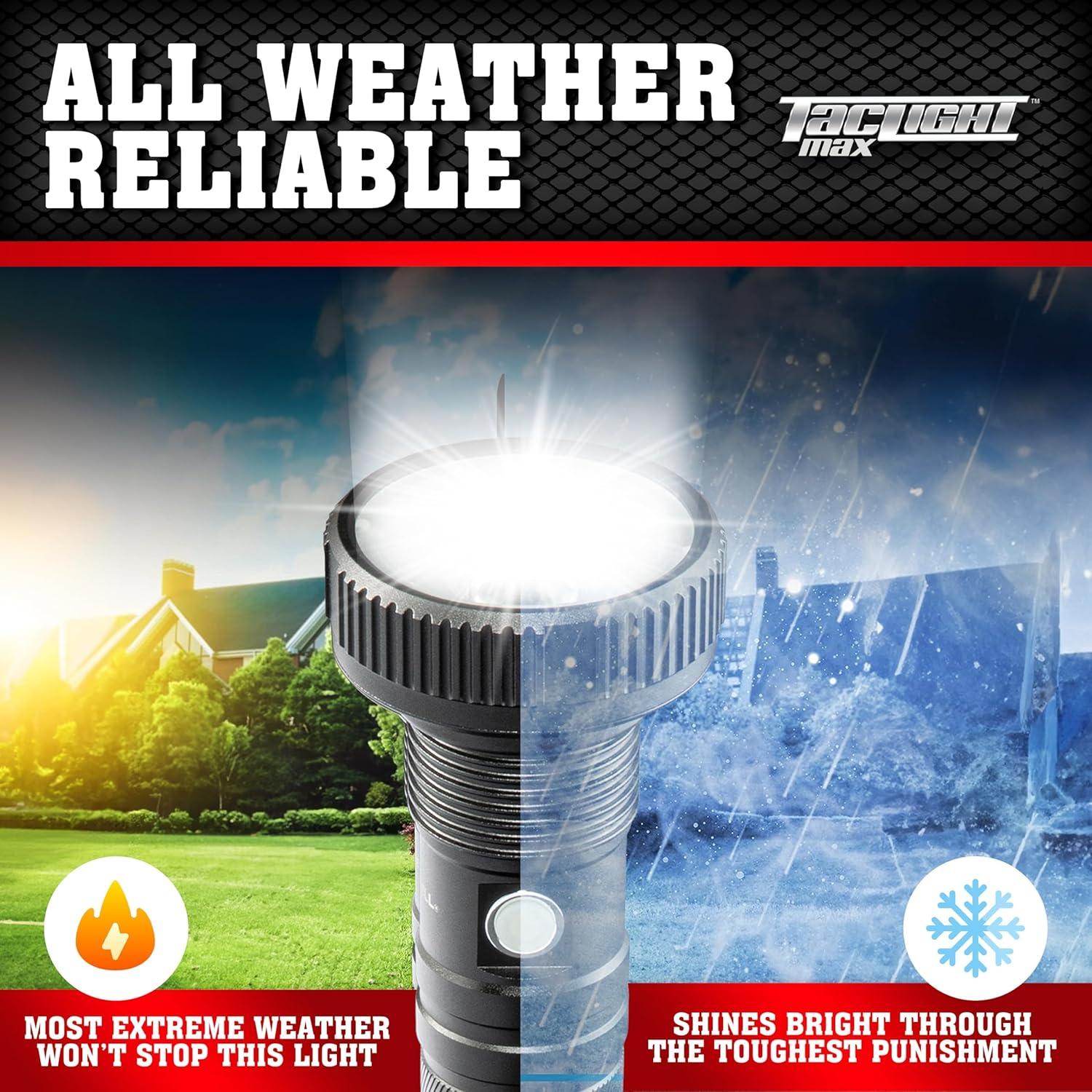 Linterna Táctica LED Recargable TacLight Max 500 Lúmenes