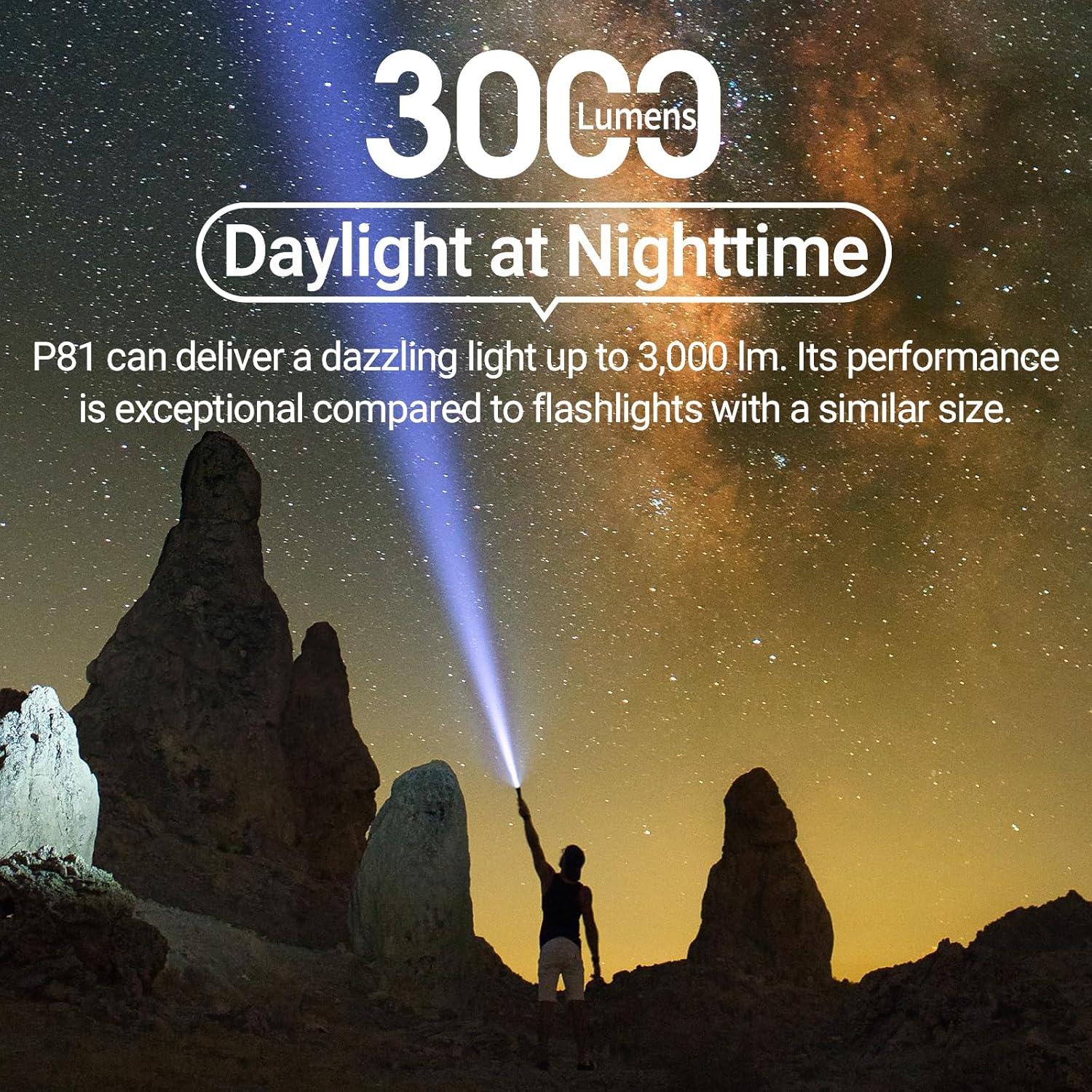 Linterna Recargable NEXTORCH P81 3000 Lúmenes LED Táctica