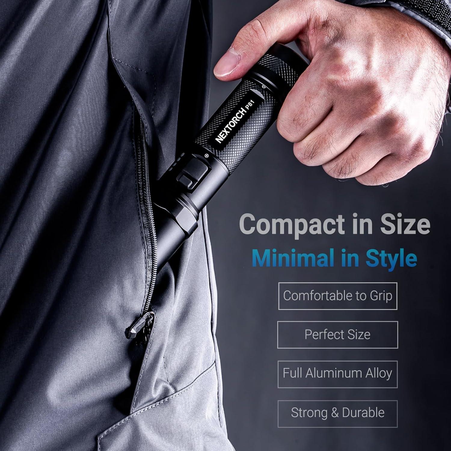 Linterna Recargable NEXTORCH P81 3000 Lúmenes LED Táctica