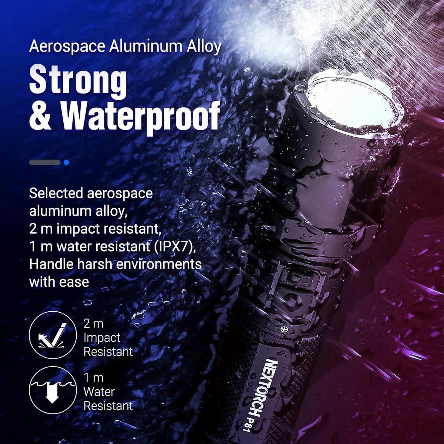 Linterna Recargable NEXTORCH P81 3000 Lúmenes LED Táctica