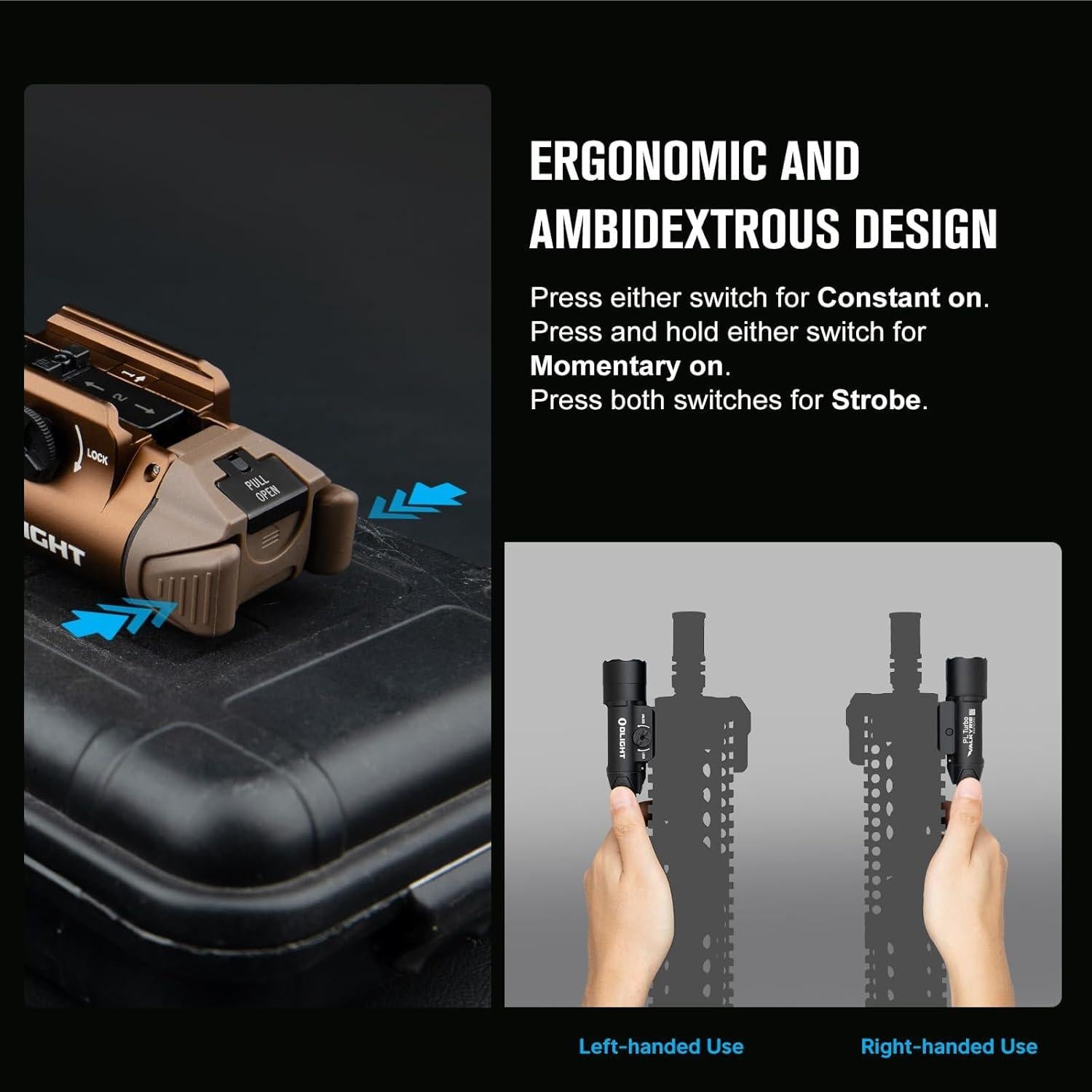 Linterna Táctica OLIGHT PL Turbo 800 Lúmenes 515 Metros