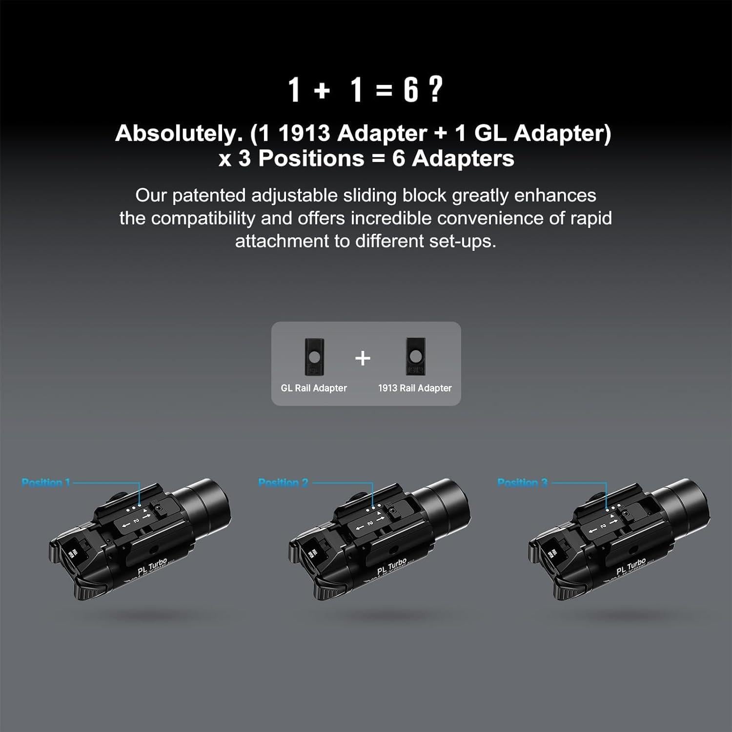 Linterna Táctica OLIGHT PL Turbo 800 Lúmenes 515 Metros