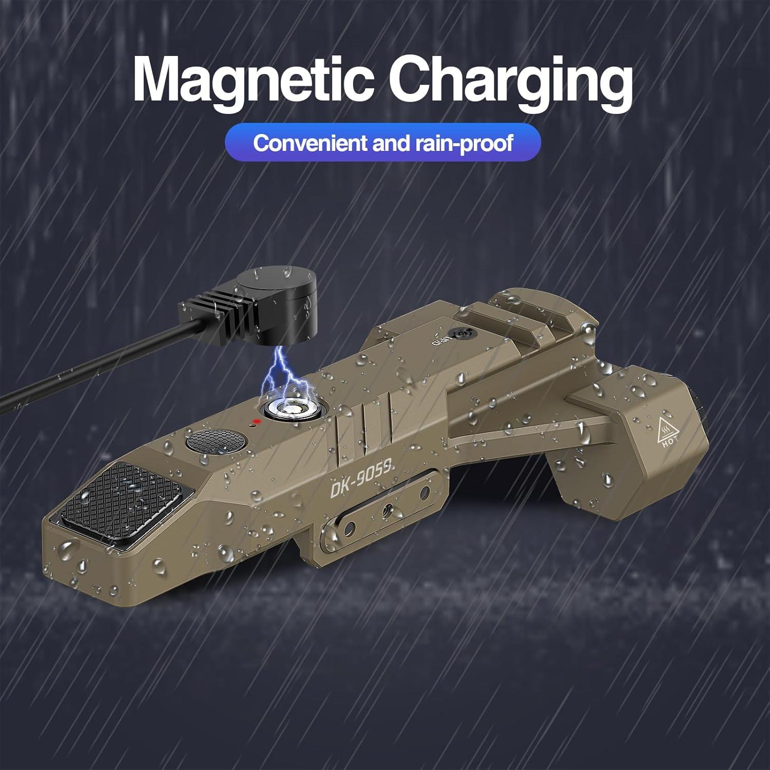 Linterna Táctica DARKFANG 1450 Lúmenes con Lásser Verde