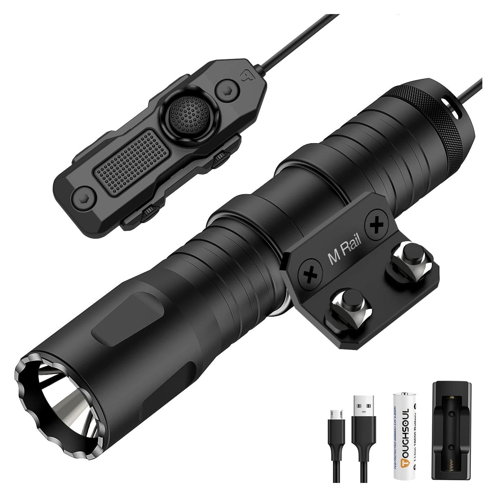 Linterna Táctica TOUGHSOUL 7019M 1250 Lúmenes Recargable