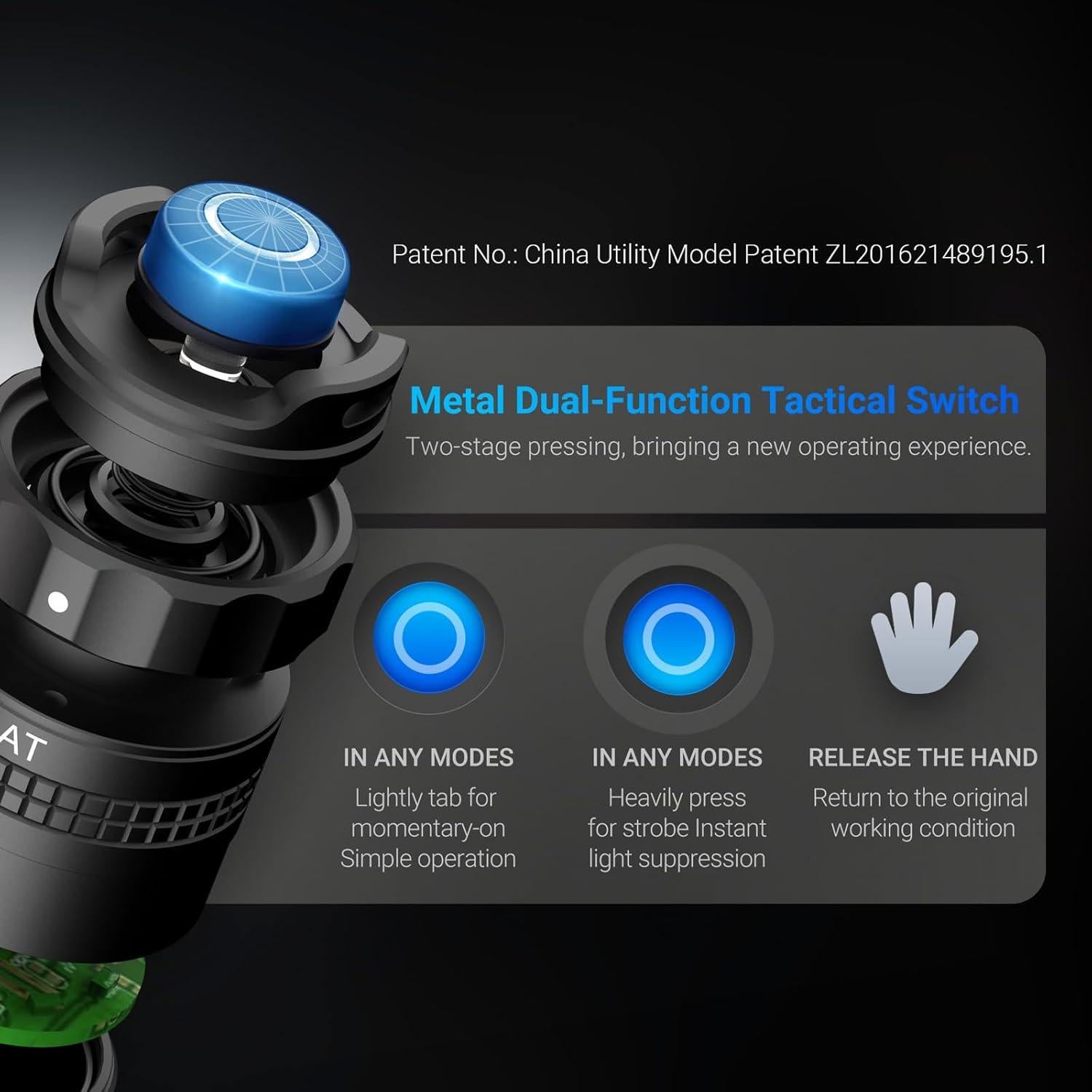 Linterna Táctica NEXTORCH TA30C MAX 3000 Lúmenes Recargable