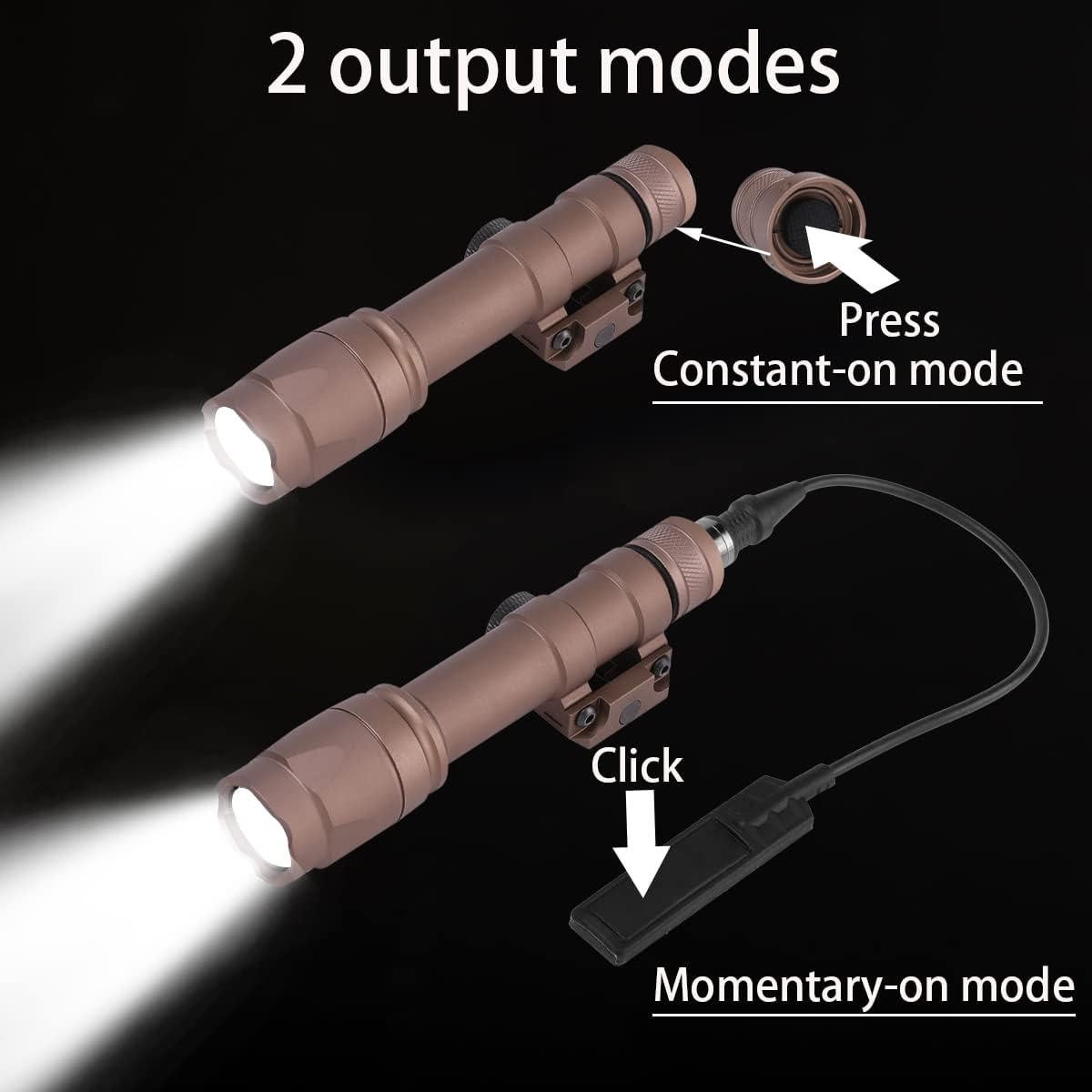 Linterna Táctica Phoking M600C LED Blanca 380 Lúmenes