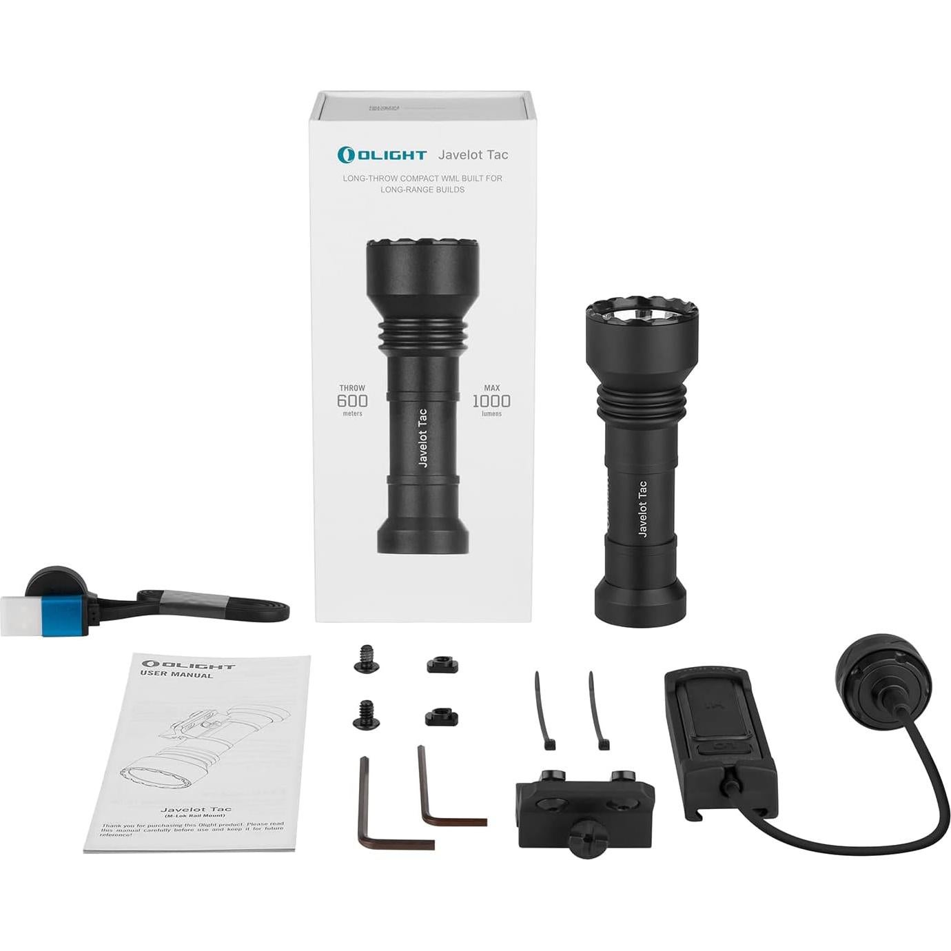 Linterna Táctica OLIGHT Javelot Tac M 1000 Lúmenes 600m Alcance