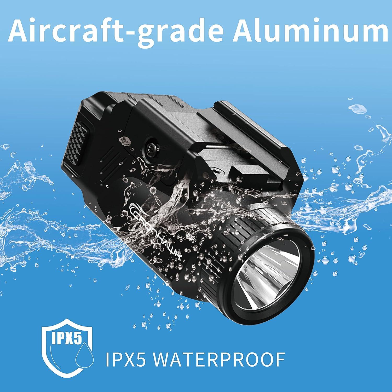 Linterna Táctica Compacta CRONHAWK 600 Lúmenes Picatinny