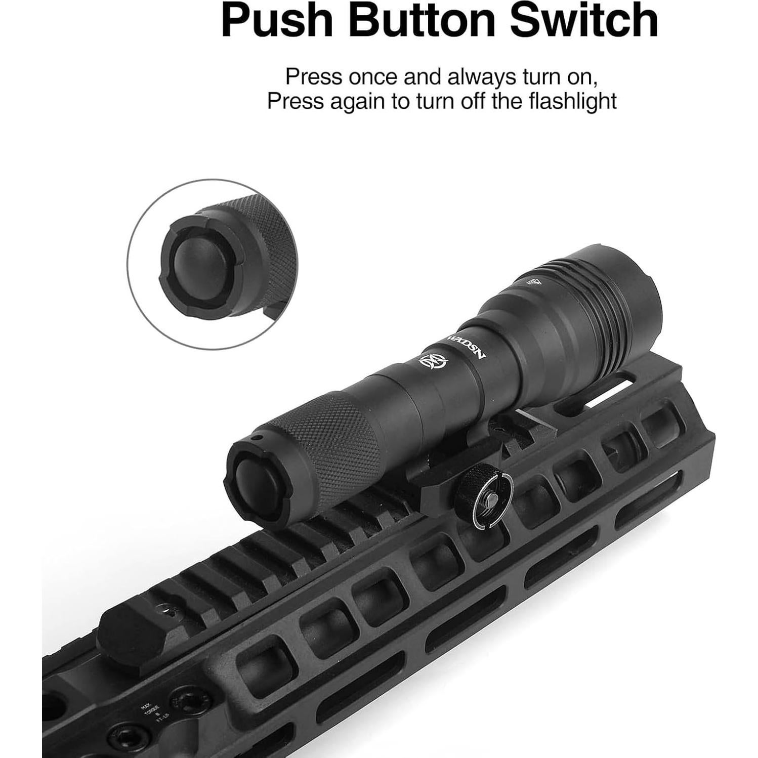 Linterna Táctica 900 Lúmenes RDZZWXW con Modos Estroboscópico