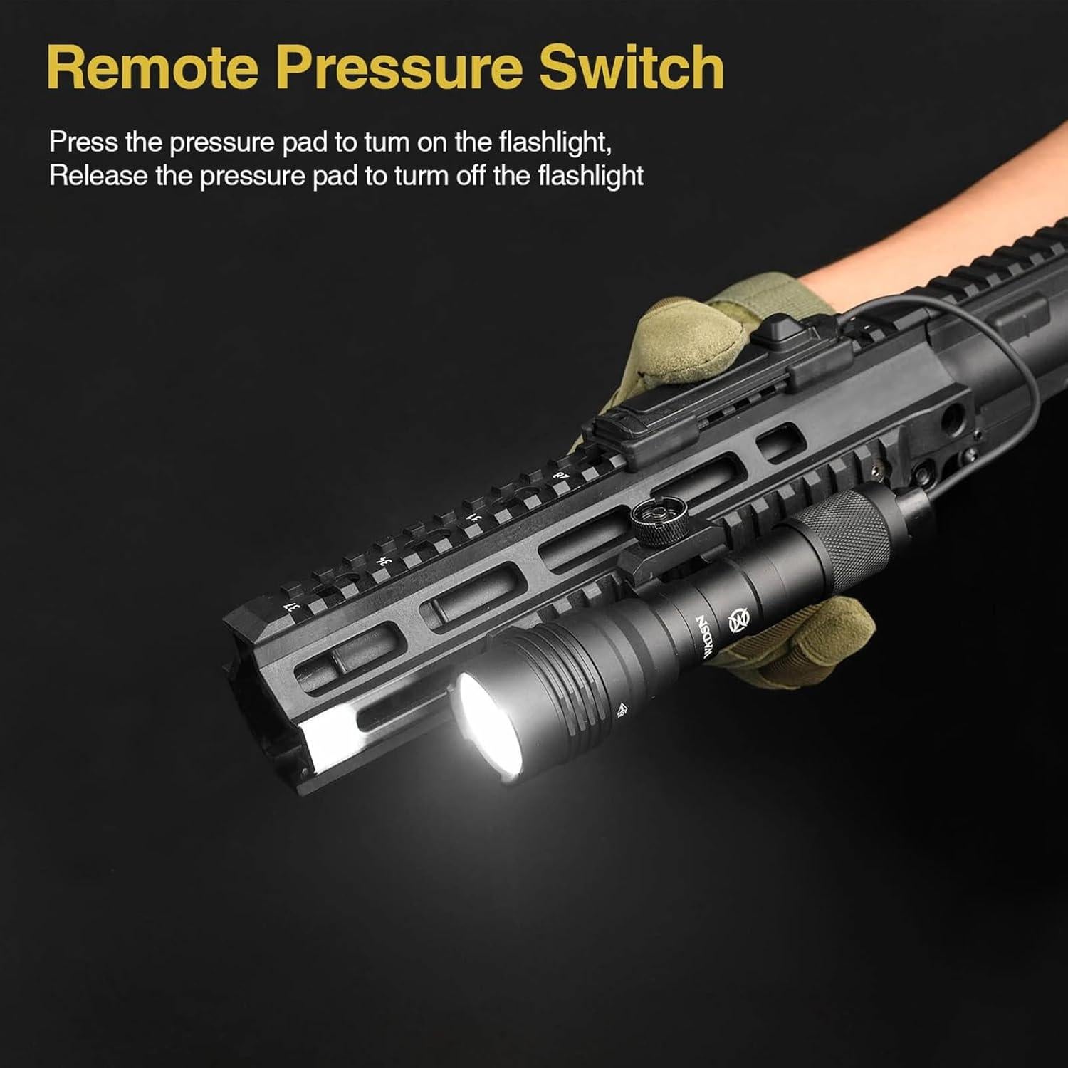 Linterna Táctica 900 Lúmenes RDZZWXW con Modos Estroboscópico