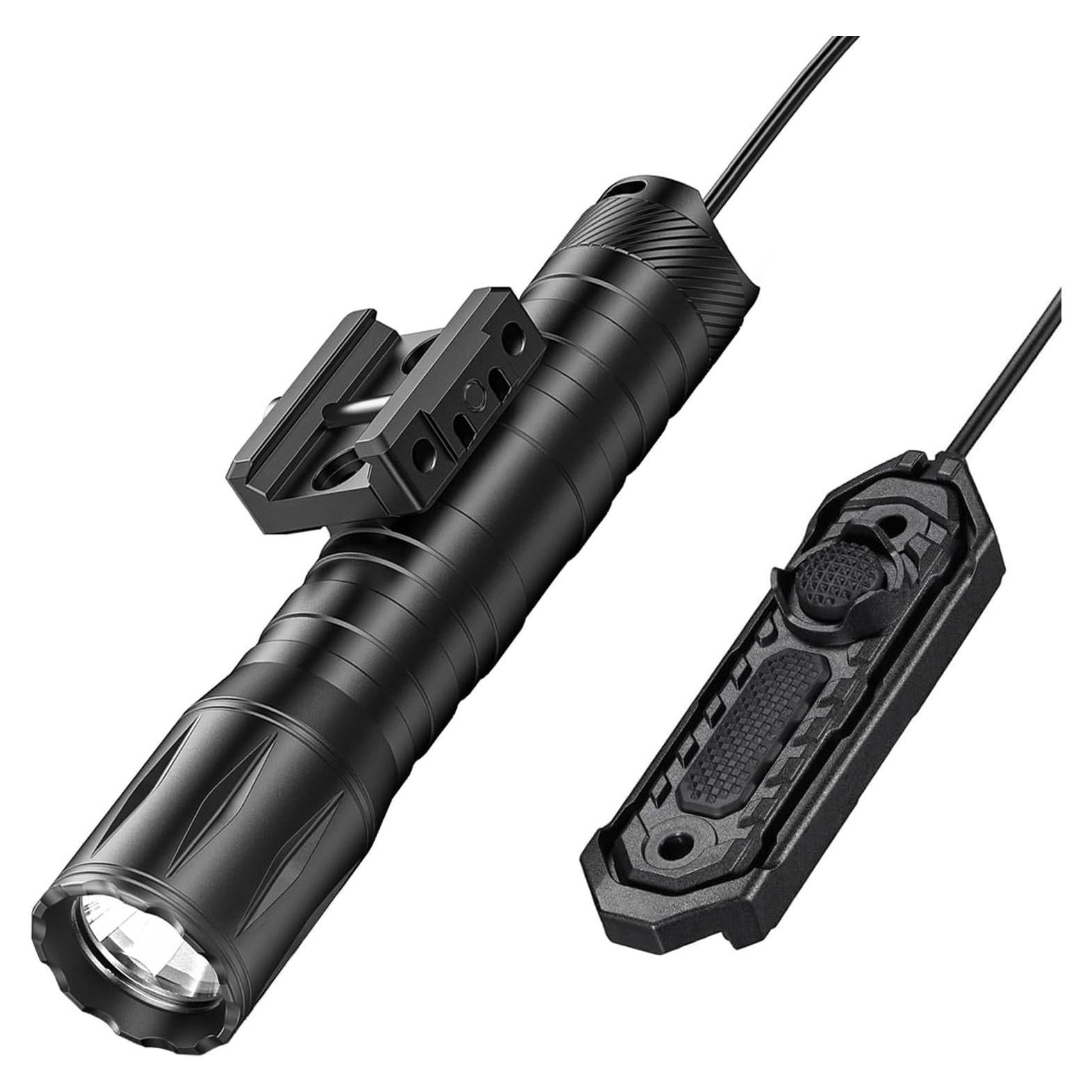 Linterna Táctica EZshoot 1800 Lúmenes Riel Picatinny Estroboscópica