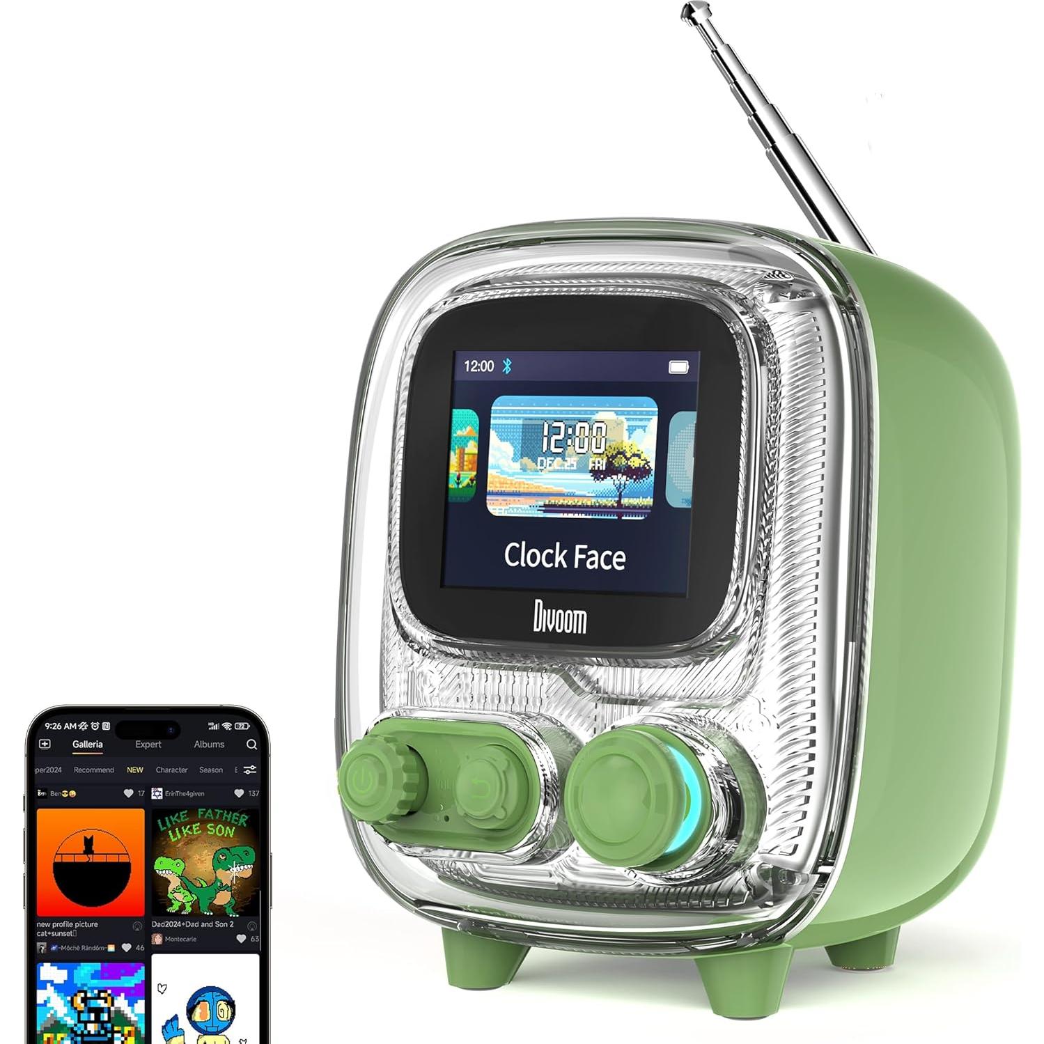 Altavoz Bluetooth Divoom Ditoo y Tiivoo-2 Retro con Arte Pixel