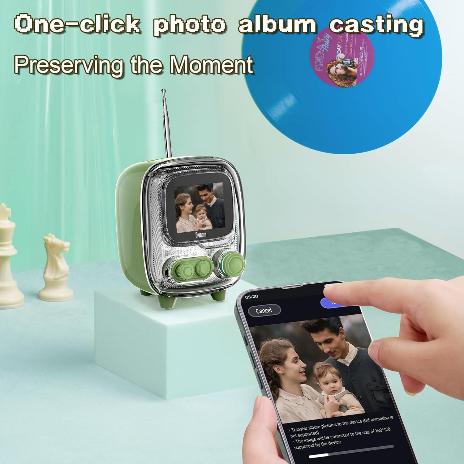 Altavoz Bluetooth Divoom Ditoo y Tiivoo-2 Retro con Arte Pixel