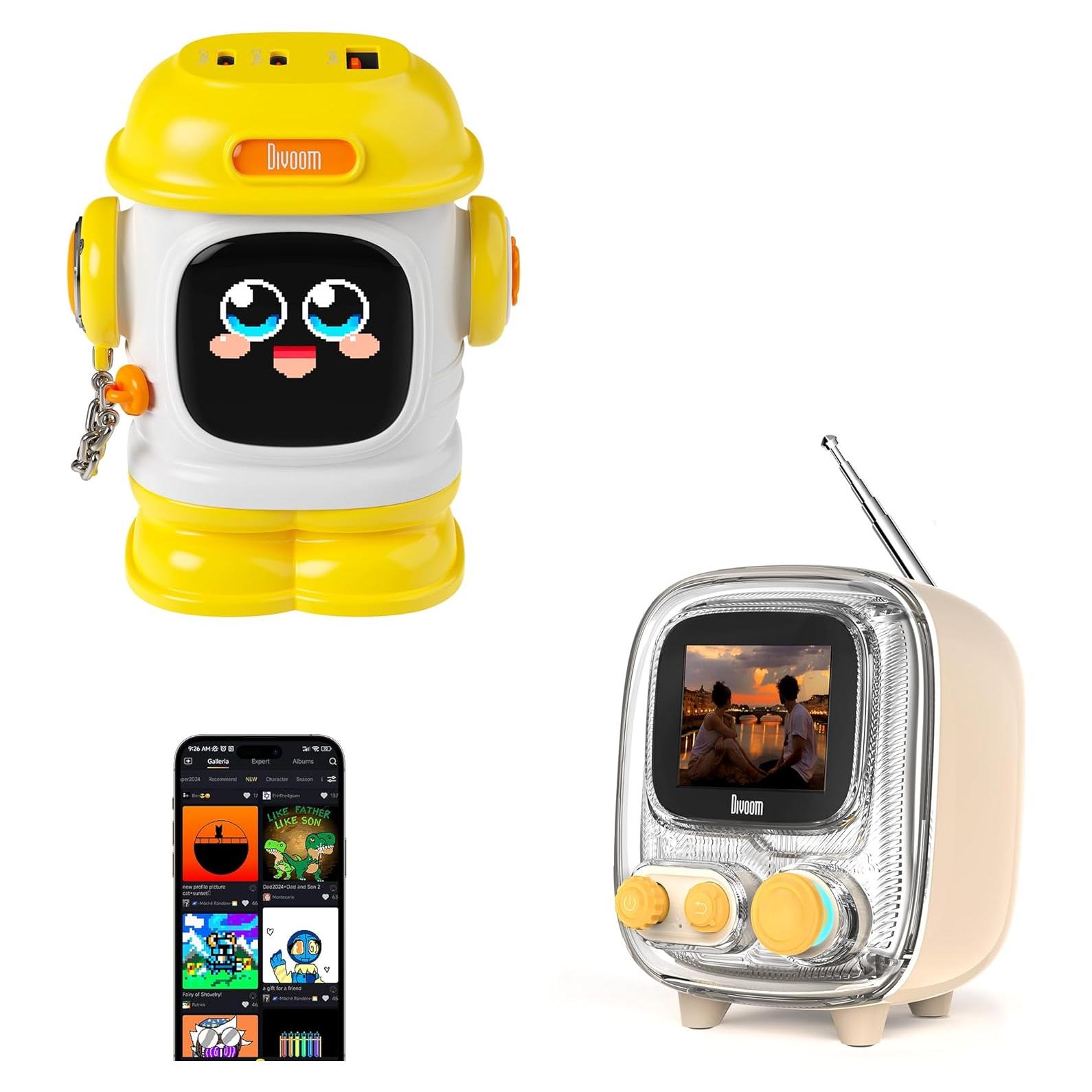 Combo Altavoz Bluetooth Divoom Tiivoo + Cargador GaN 65W