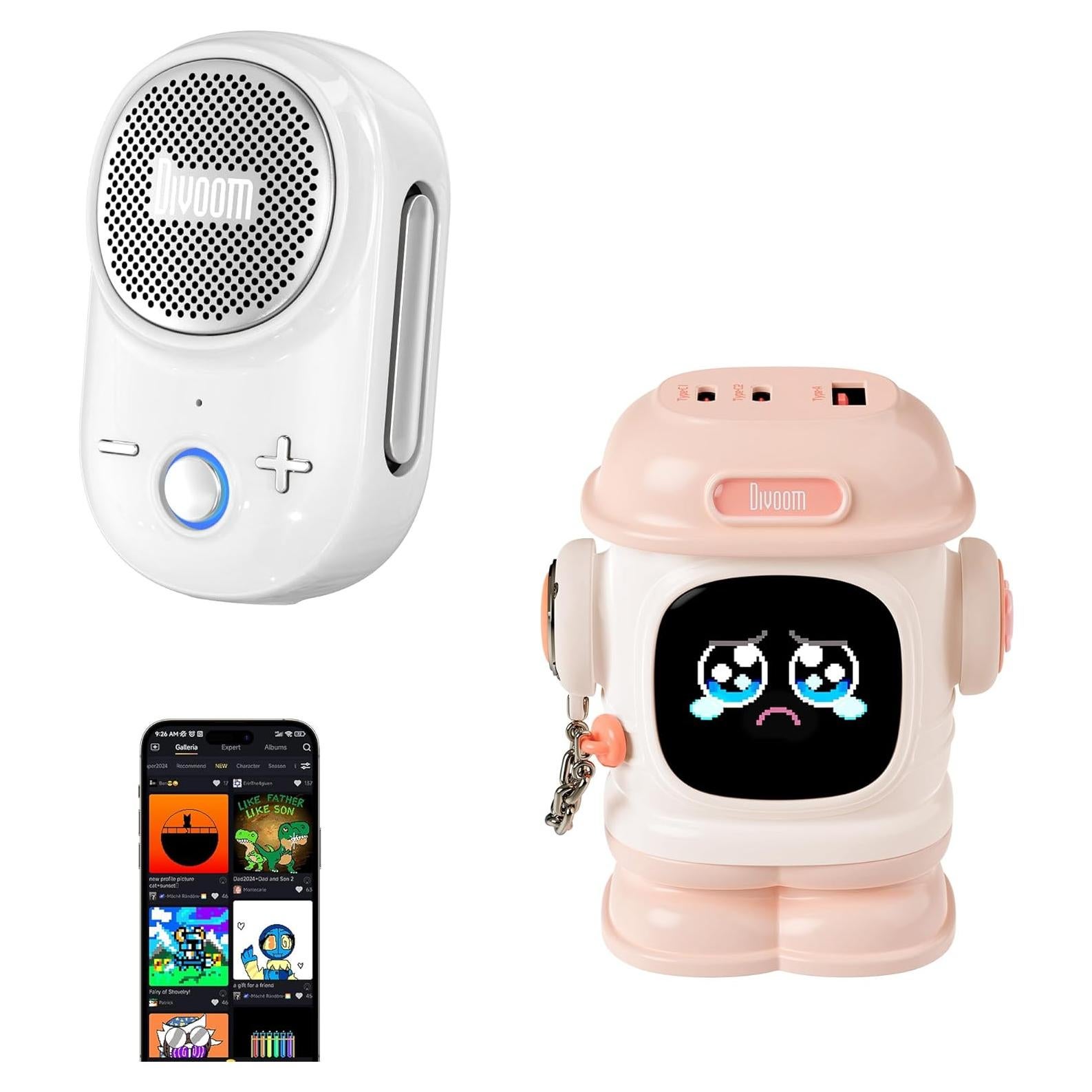 Altavoz Bluetooth Divoom Portátil + Cargador Rápido 10W