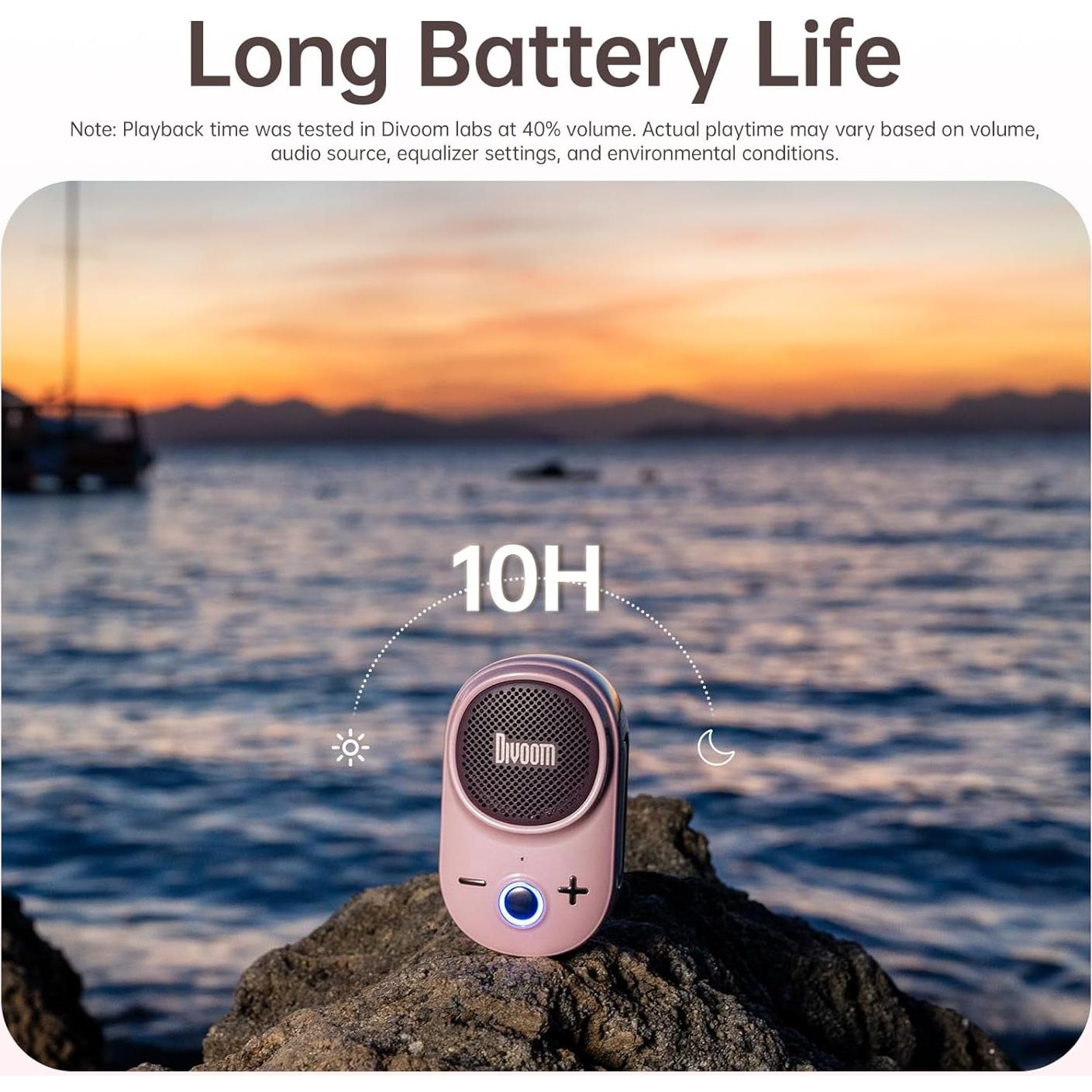 Altavoz Bluetooth Divoom Portátil con Cargador Rápido